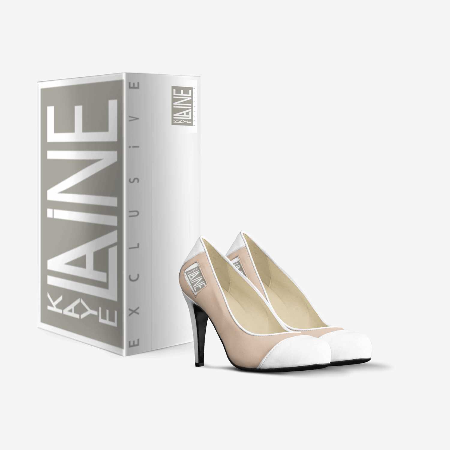 White Toe custom made in Italy shoes by Kaye Laine | Box view