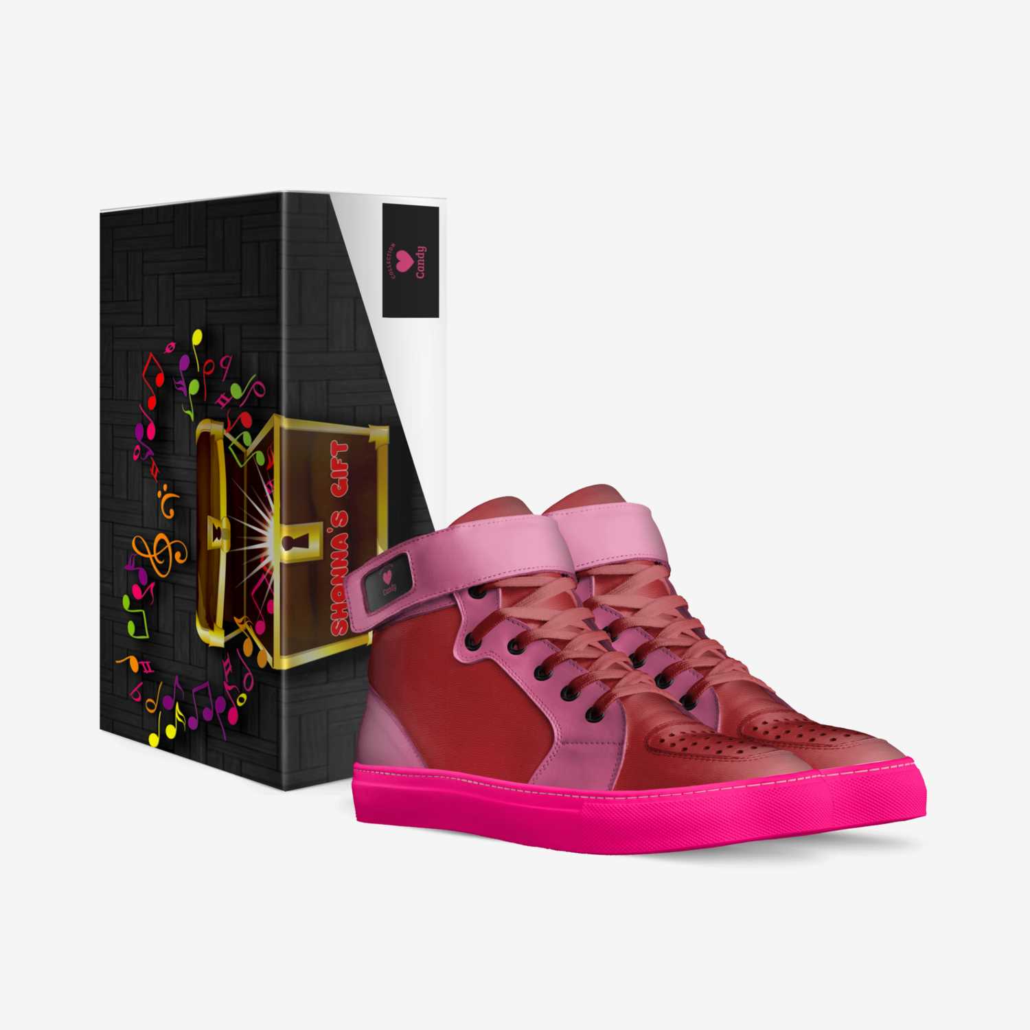 Candy custom made in Italy shoes by Shonna Lawler | Box view