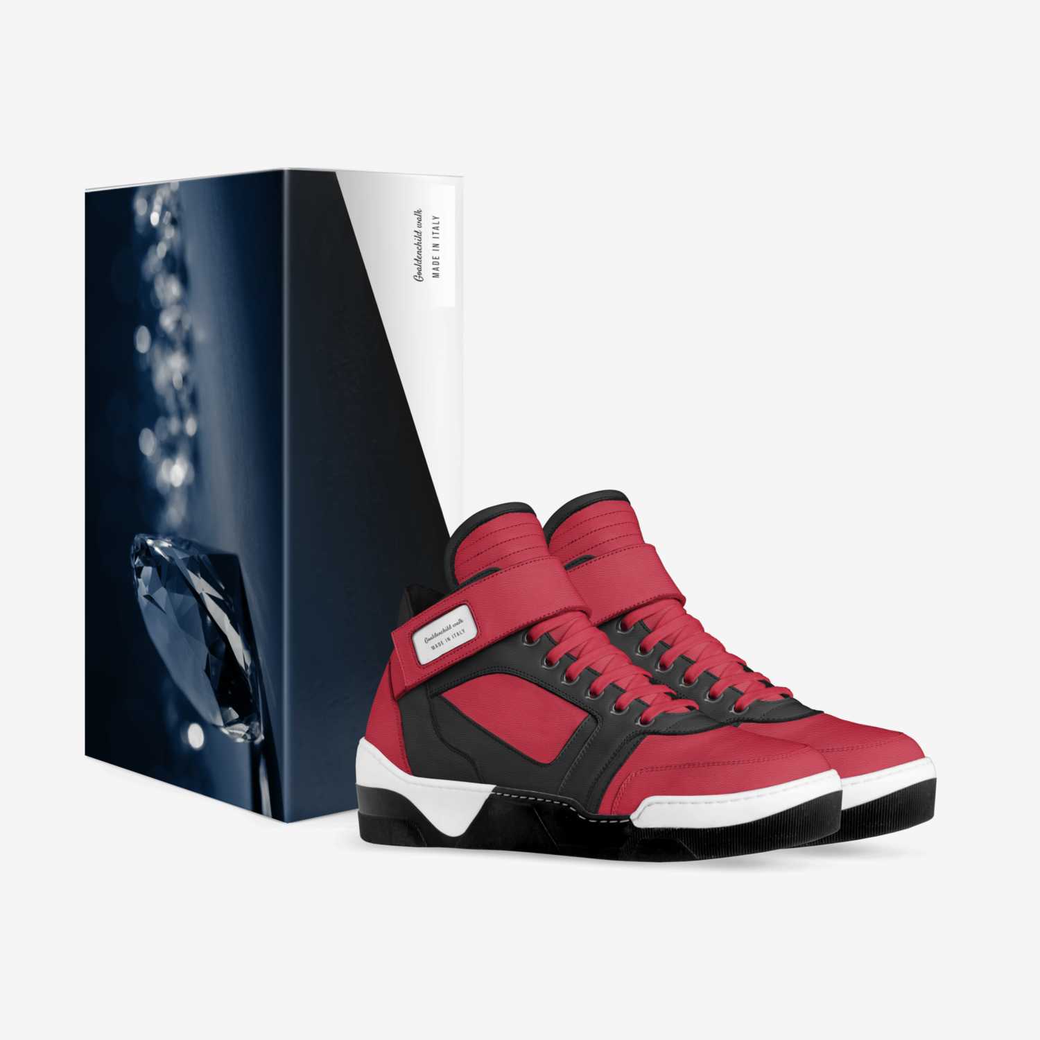 Goaldenchild walk custom made in Italy shoes by Tamara Hammond | Box view