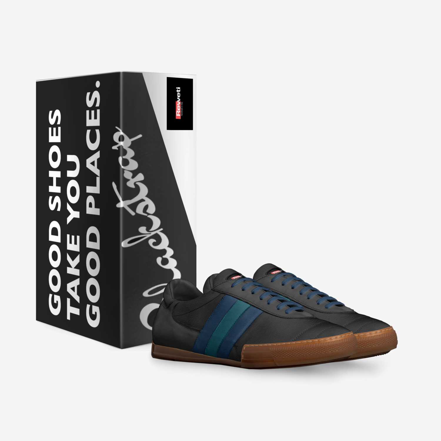 Blackstrap Octane custom made in Italy shoes by Nina Maretta Reweti | Box view