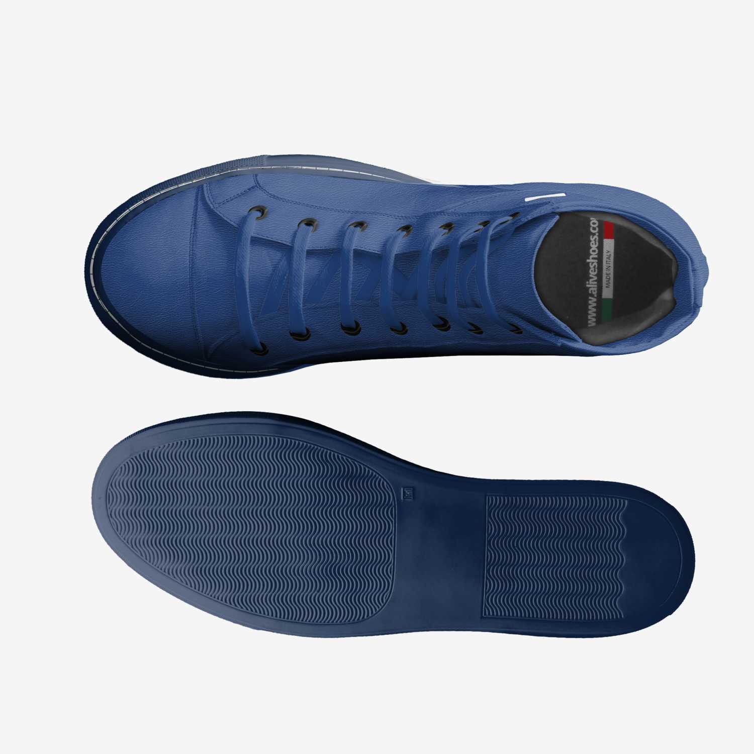 Houndz blueberry custom made in Italy shoes by Joshua Wheaton Gold6ixes | Top view