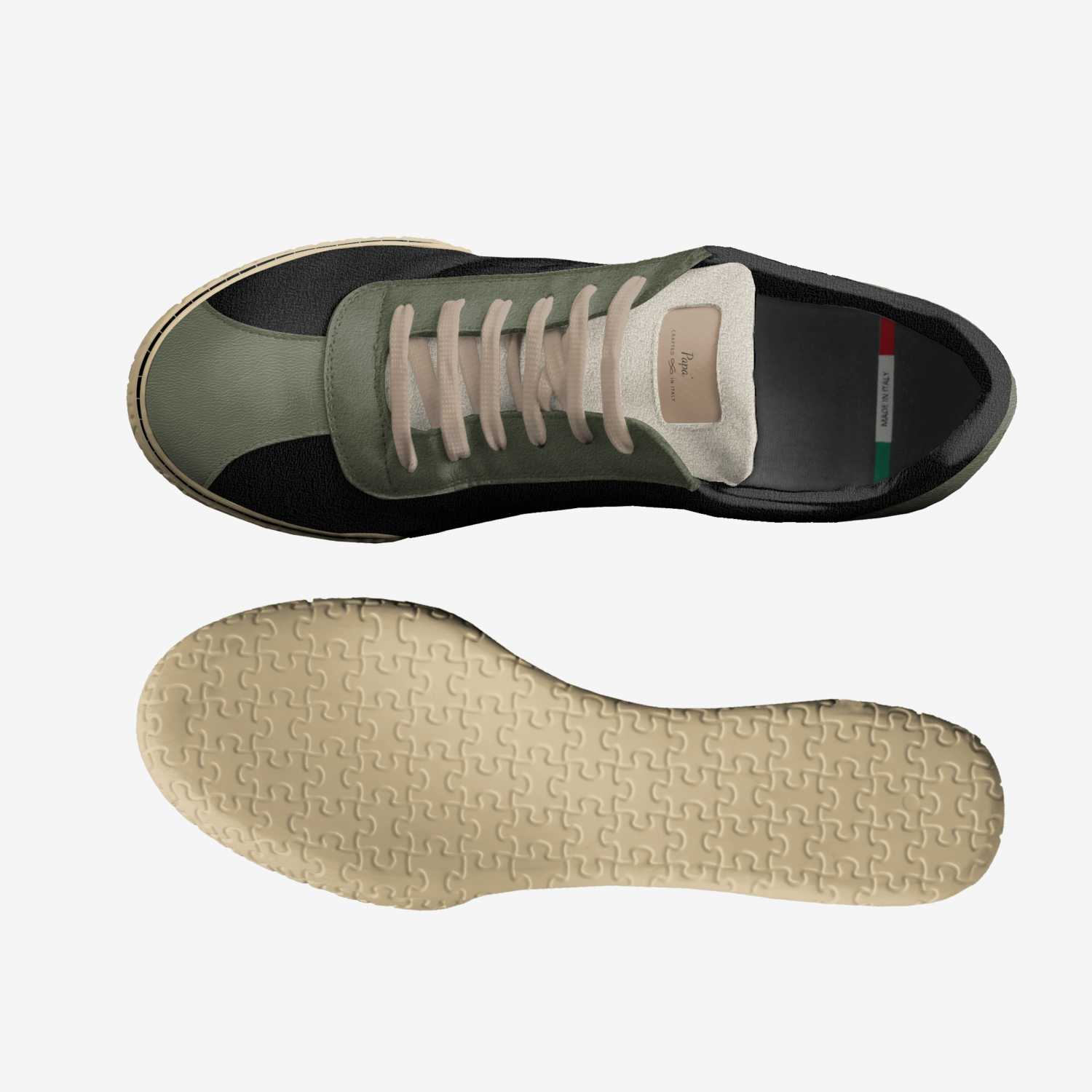 Papa's custom made in Italy shoes by Jarelle Lewis | Top view