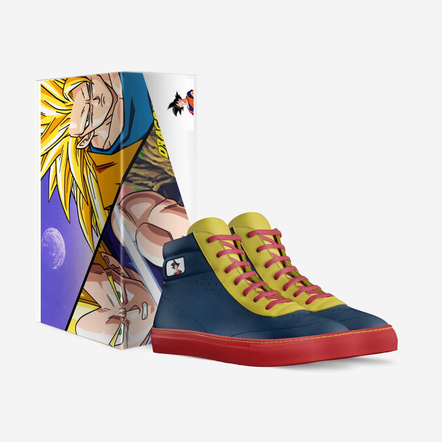 goku  custom made in Italy shoes by Leslie Blas | Box view