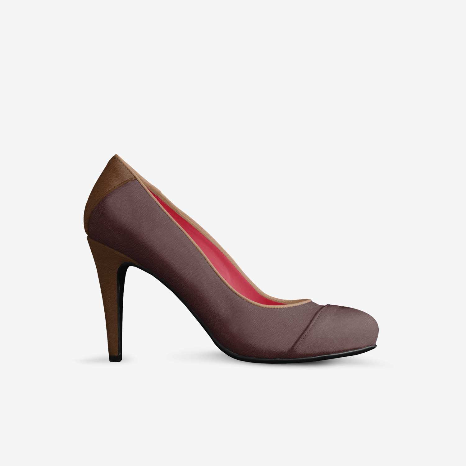 Queen Red custom made in Italy shoes by Teresa L Berger | Side view