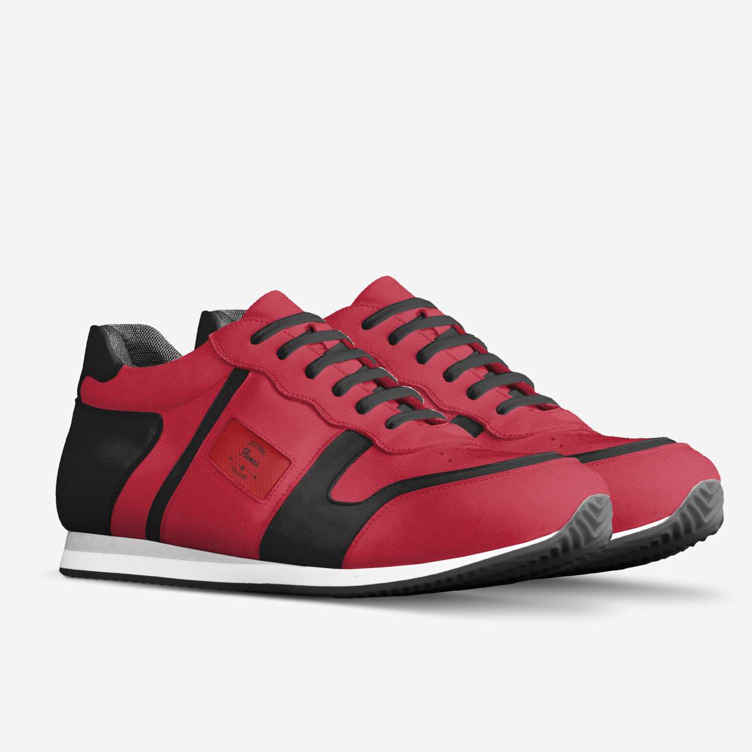 Flames custom made in Italy shoes by Johnanthony vanwallendael | Double view