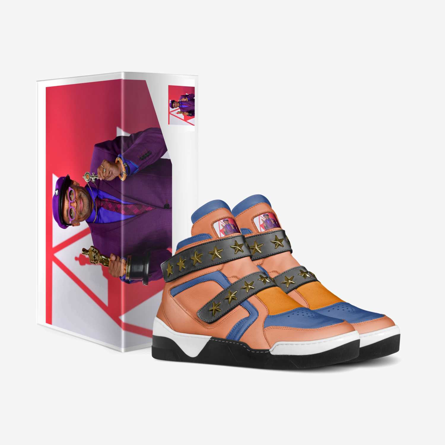 SPIKE LEE BRAND  custom made in Italy shoes by Junius Clark | Box view