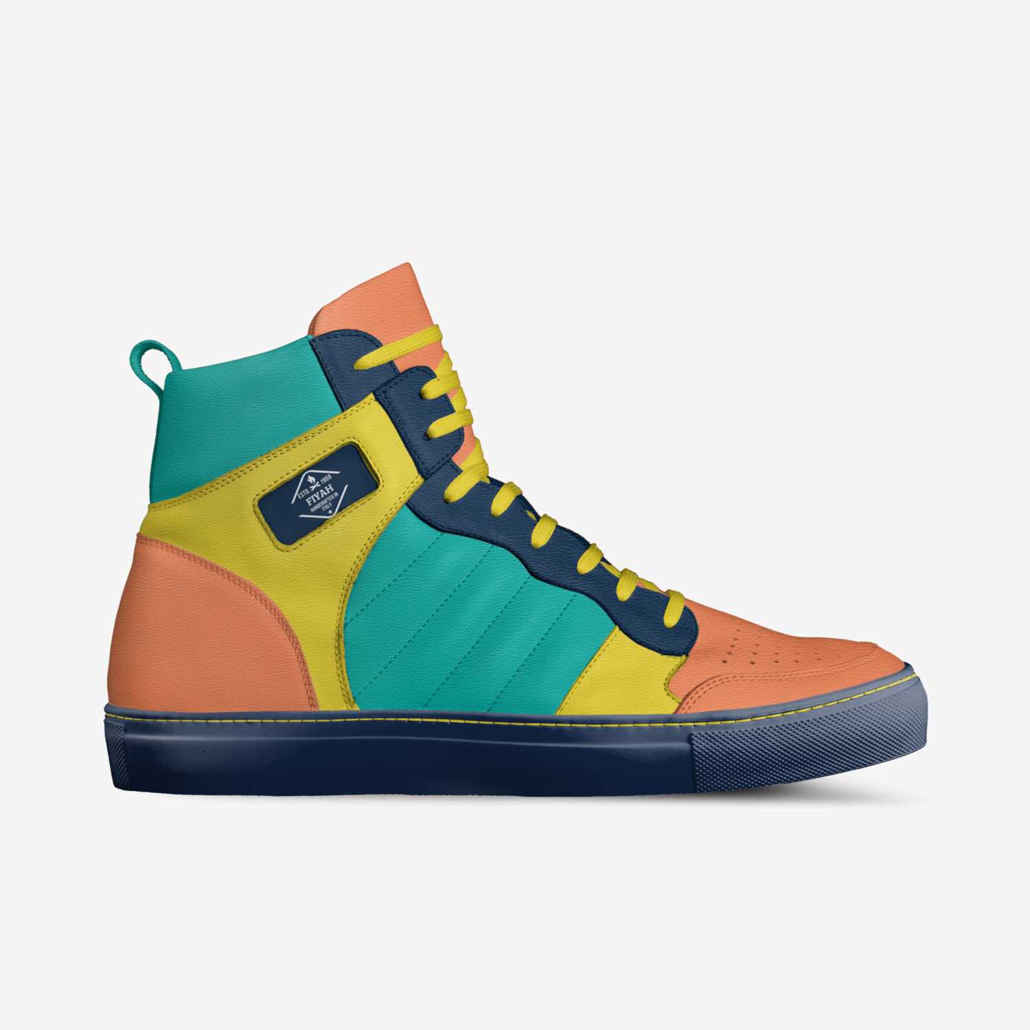 FIYAH custom made in Italy shoes by Eric E-stylz Santiago | Side view
