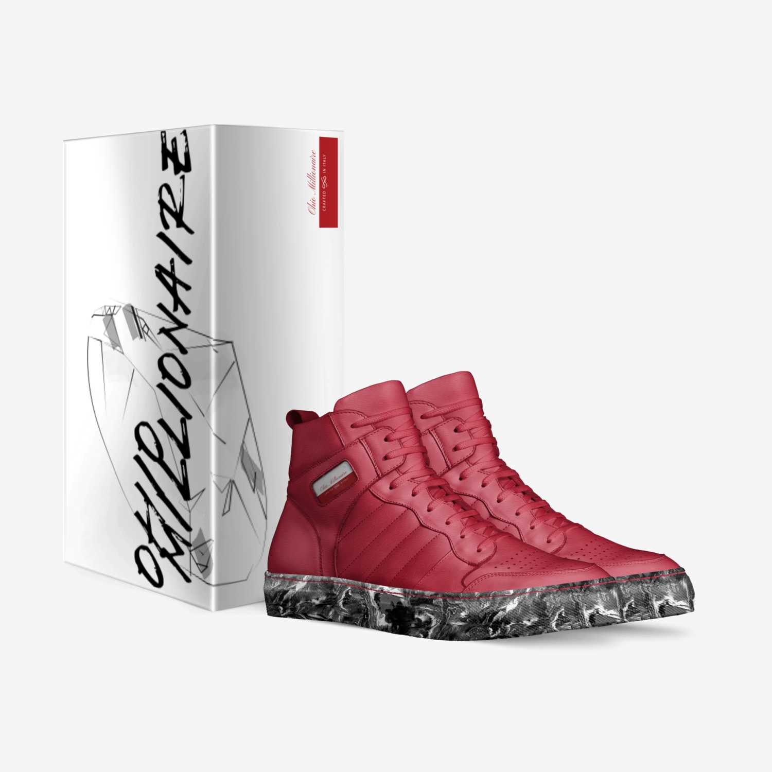 Mill V1- Rojo custom made in Italy shoes by Cameron Stuart | Box view