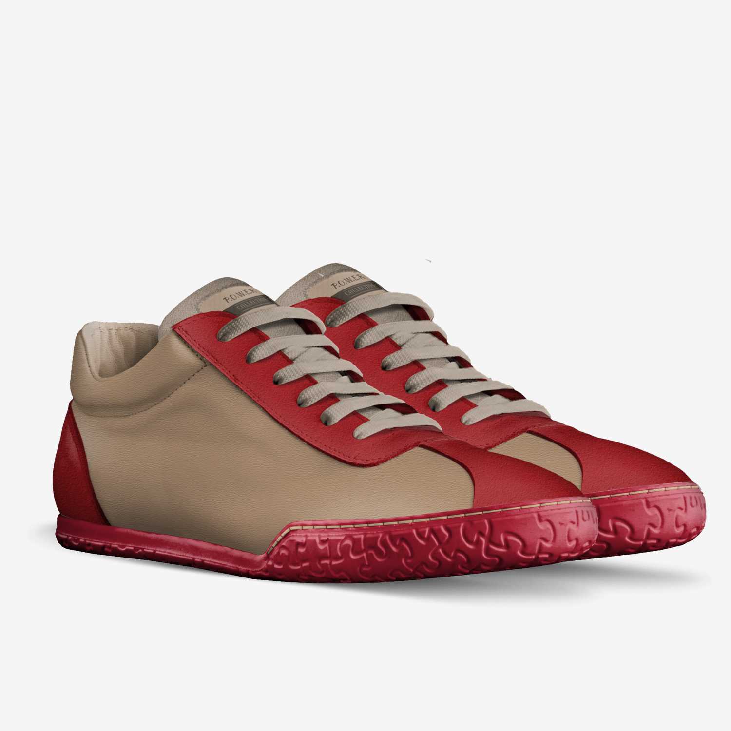 P.O.W.E.R  custom made in Italy shoes by Derrick Smalls | Double view