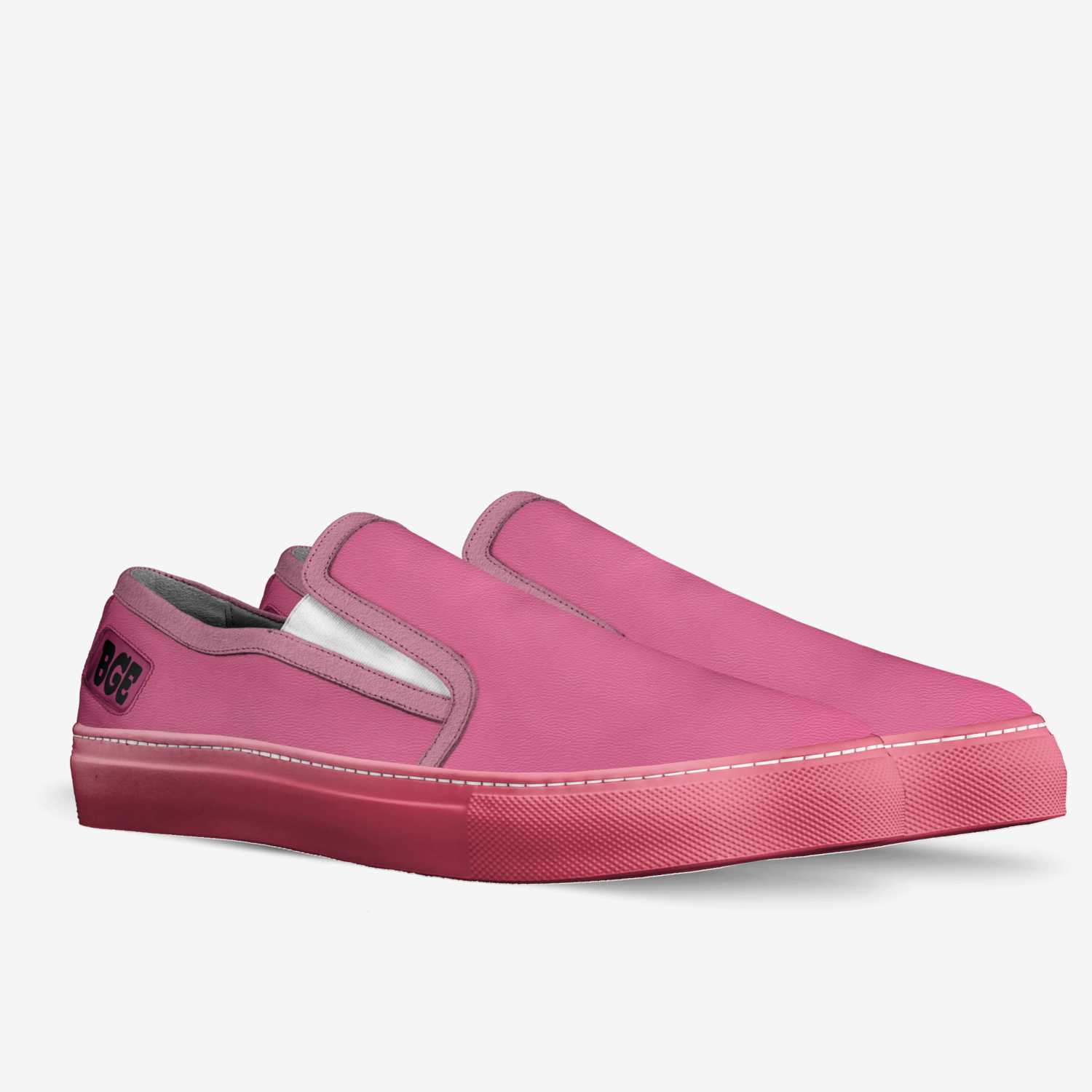 Pinky Pink custom made in Italy shoes by Being Great Every Day | Double view