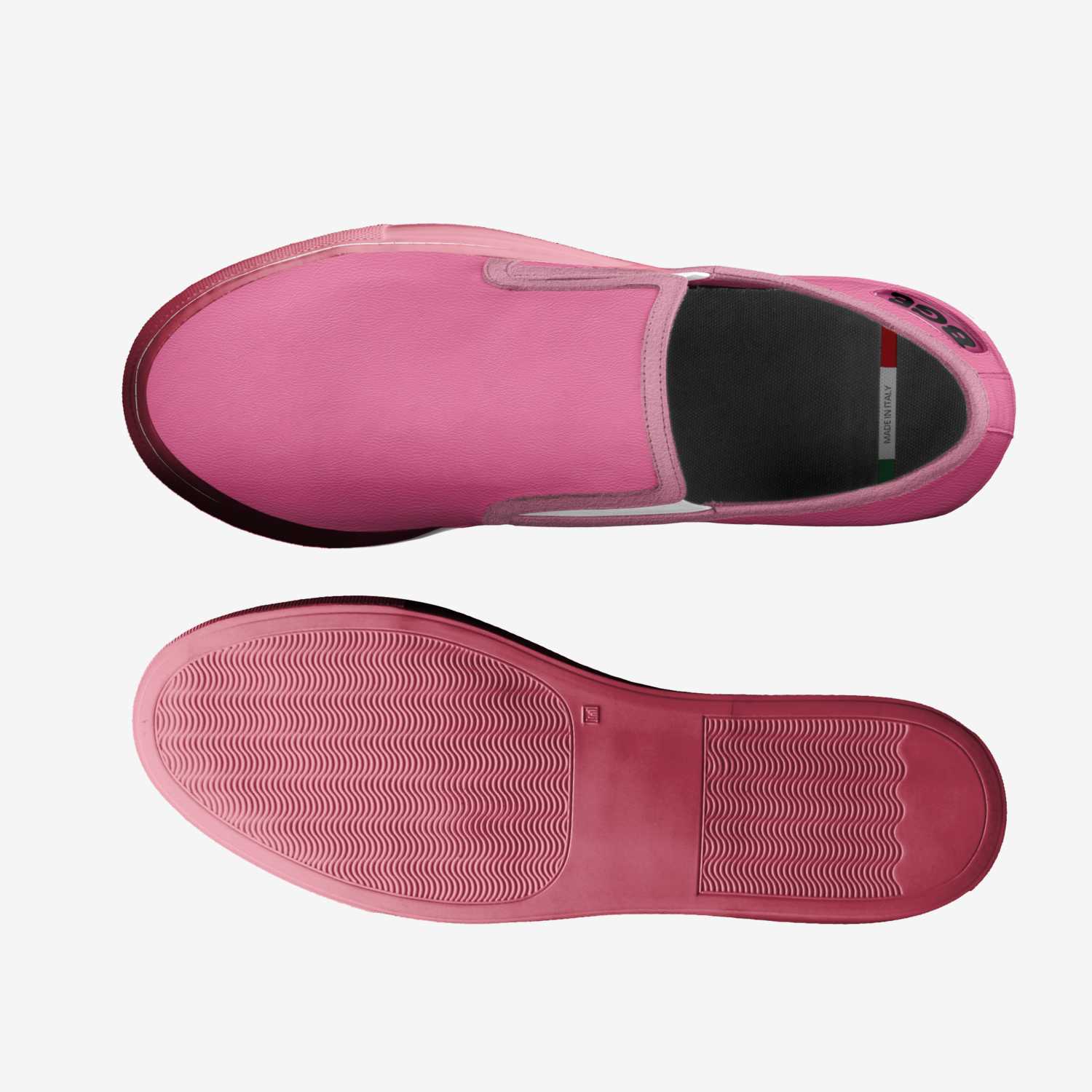 Pinky Pink custom made in Italy shoes by Being Great Every Day | Top view