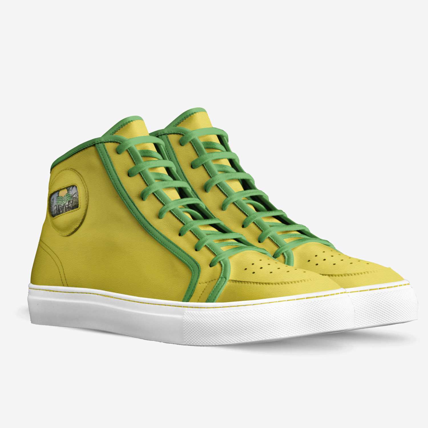 Hempful Farms 1 custom made in Italy shoes by Chris Martin | Double view