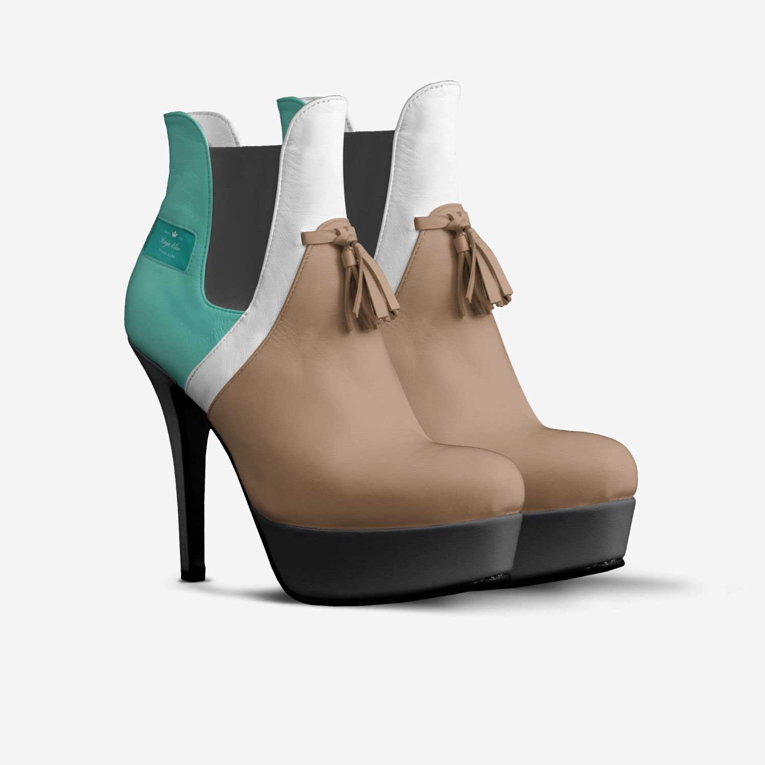 Sonja Elise custom made in Italy shoes by Queen Diva | Double view
