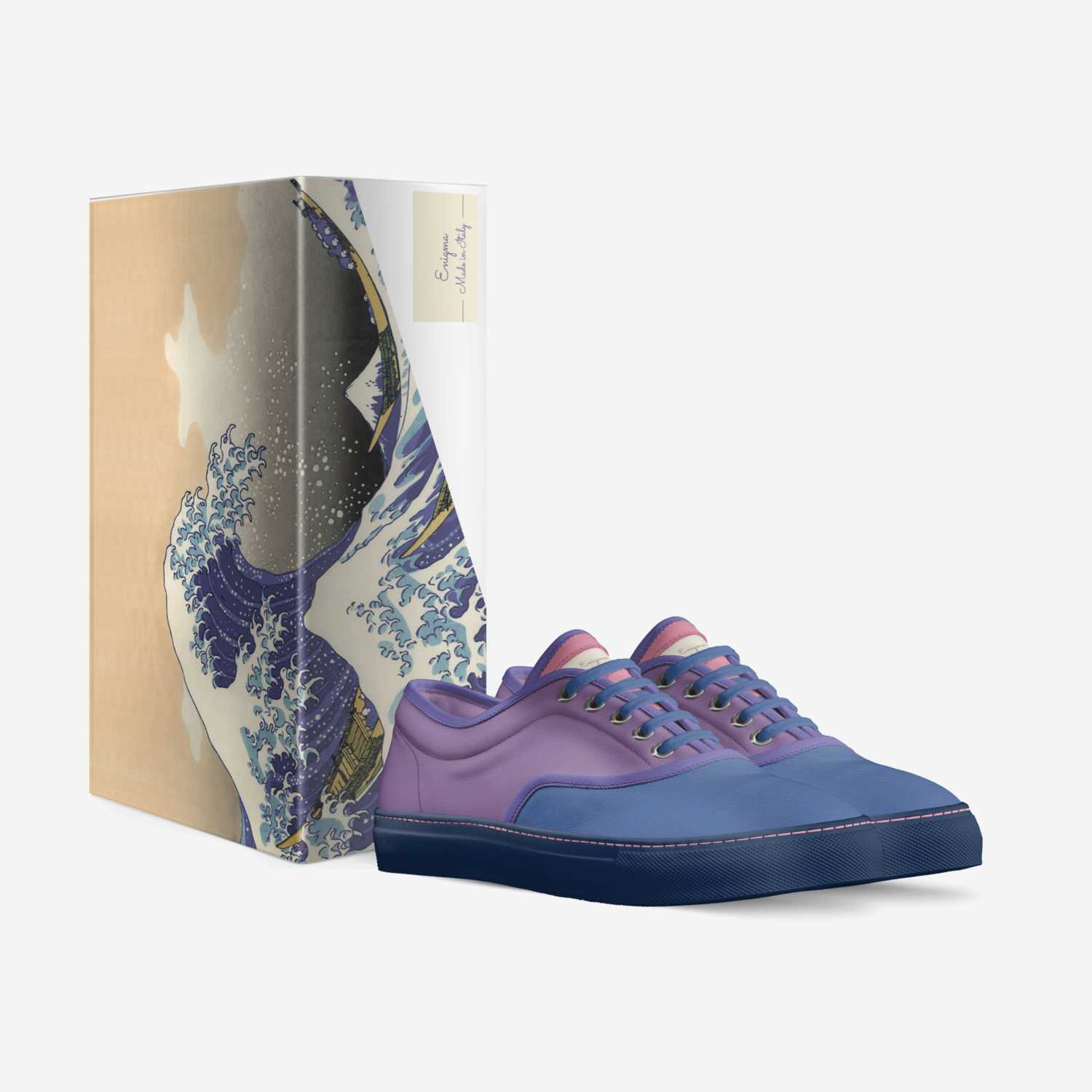 Enigma custom made in Italy shoes by Danielle Blackwell | Box view