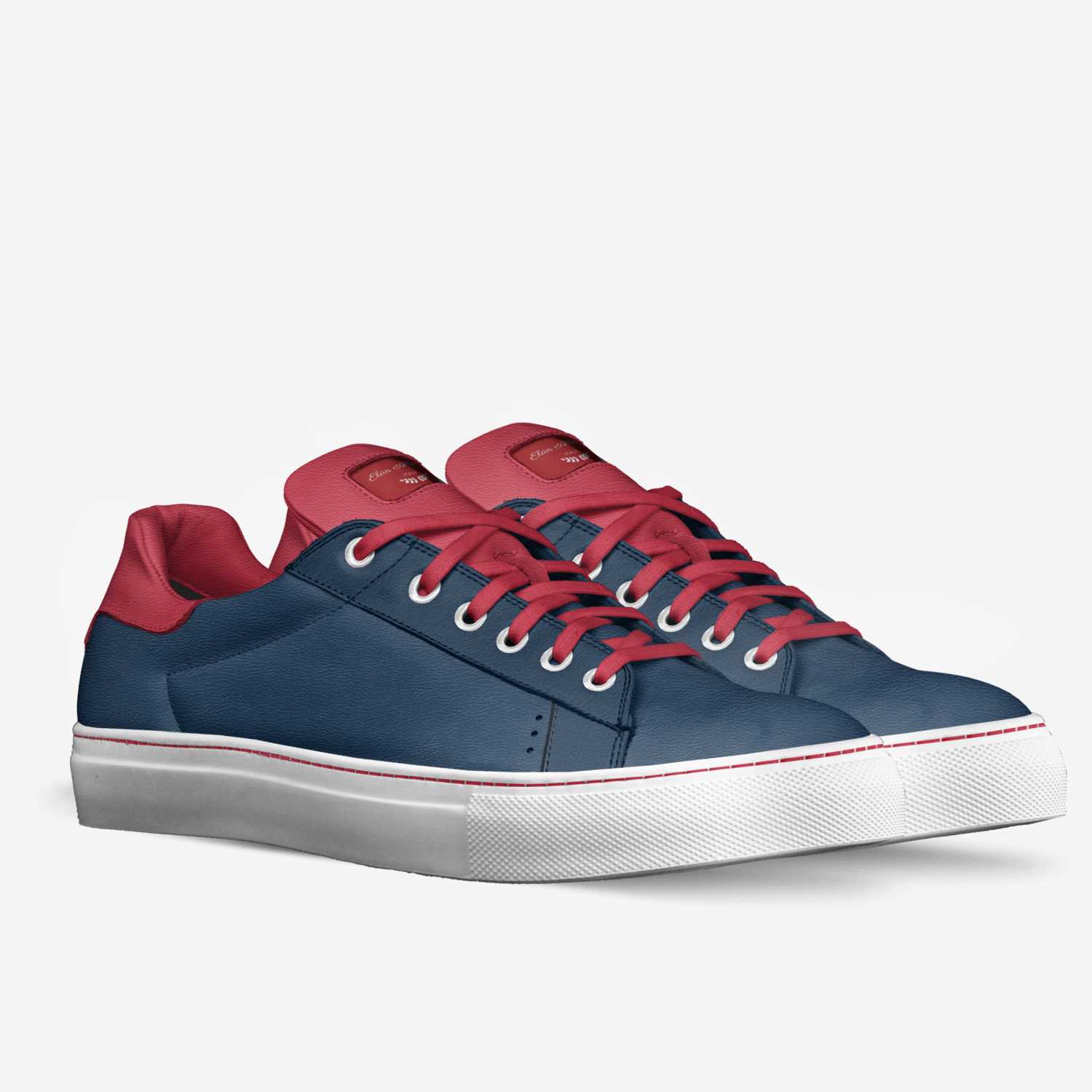 Azul custom made in Italy shoes by Elan Allende | Double view
