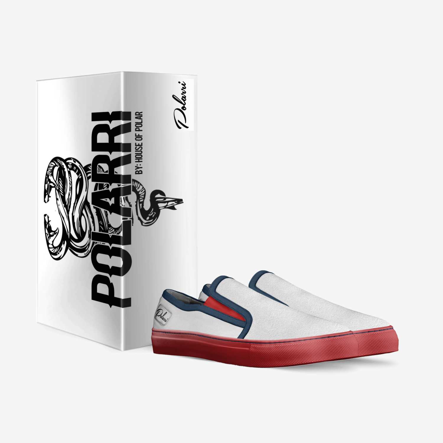Polarri Heel Ones custom made in Italy shoes by Polarri Brown | Box view