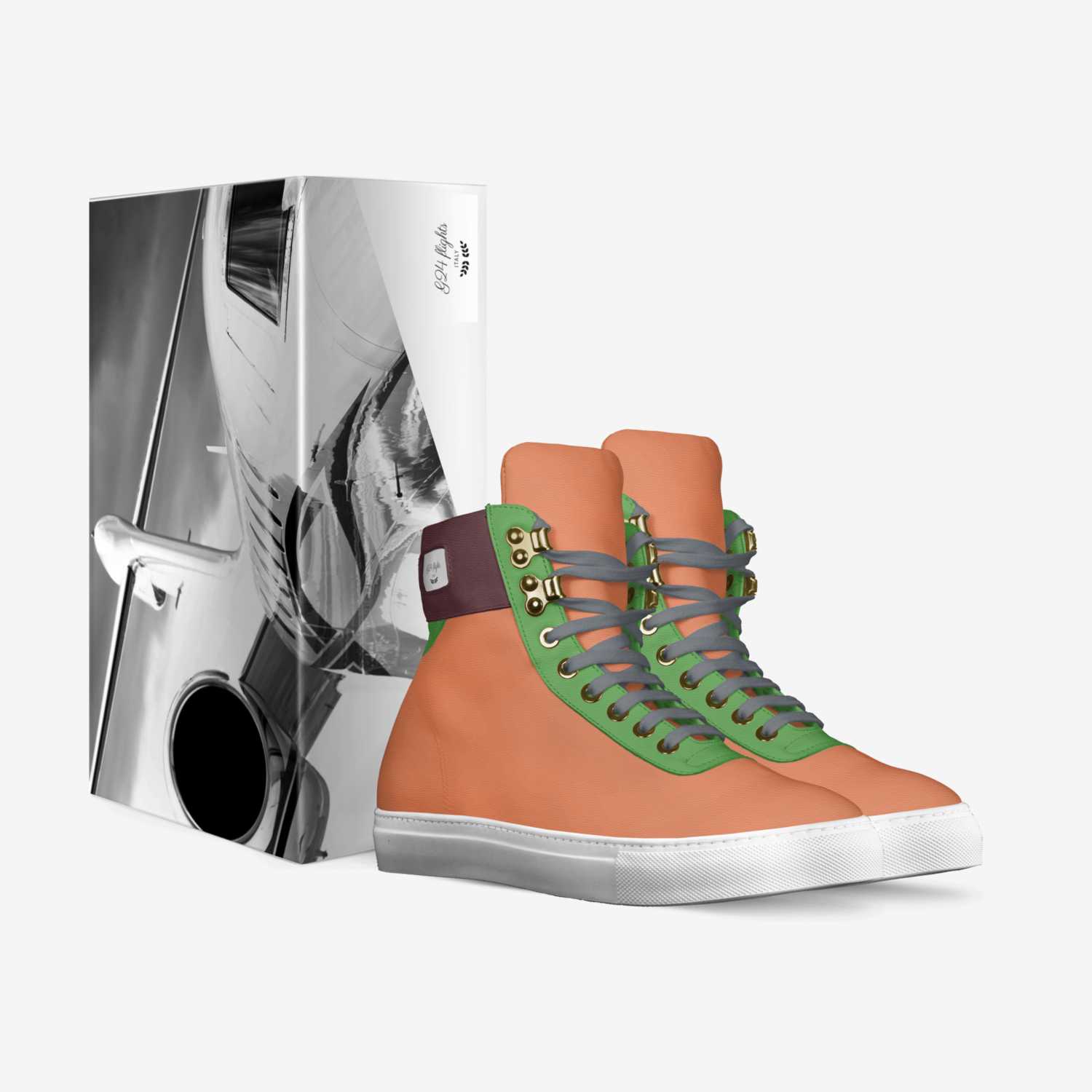 G24 flights custom made in Italy shoes by James Pelzer | Box view