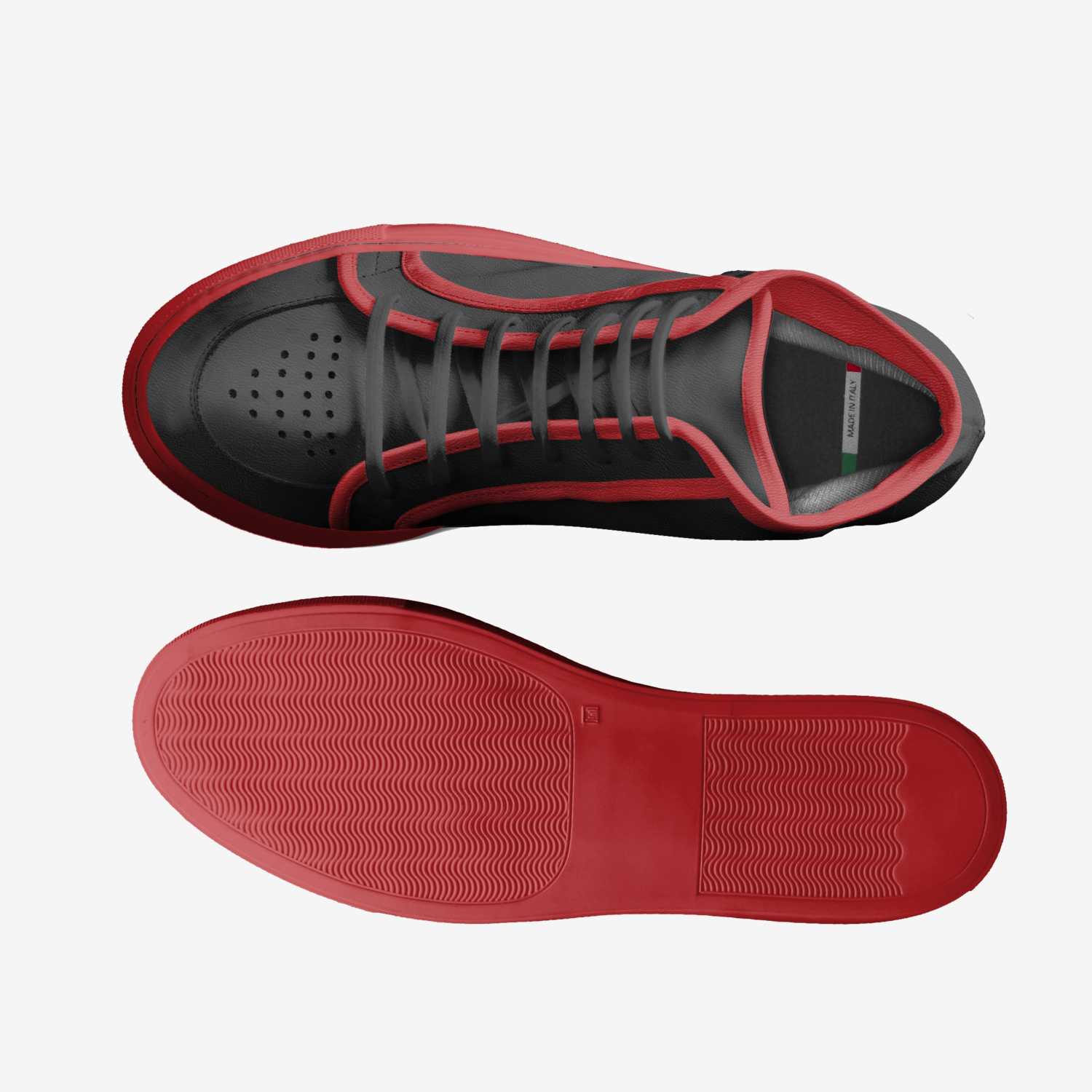 ADub Red/black custom made classic skaters ADub Red/black artisan made in Italy shoes by Adrian Willis