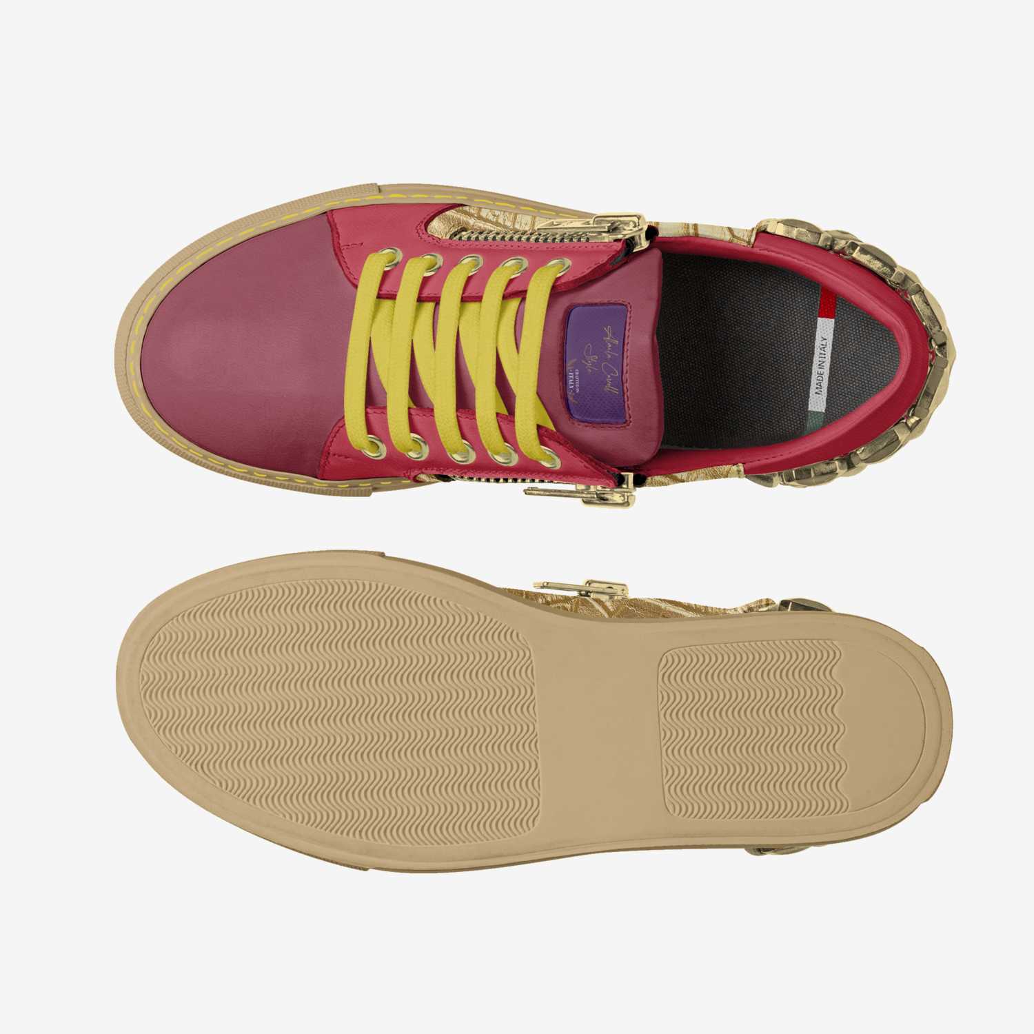 Alaila Carroll custom made classic skaters Alaila Carroll artisan made in Italy shoes by Alaila Carroll