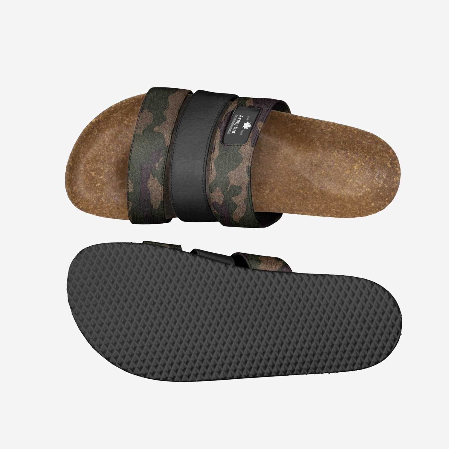 Army tint artisan made in Italy shoes by Gregory Dornners