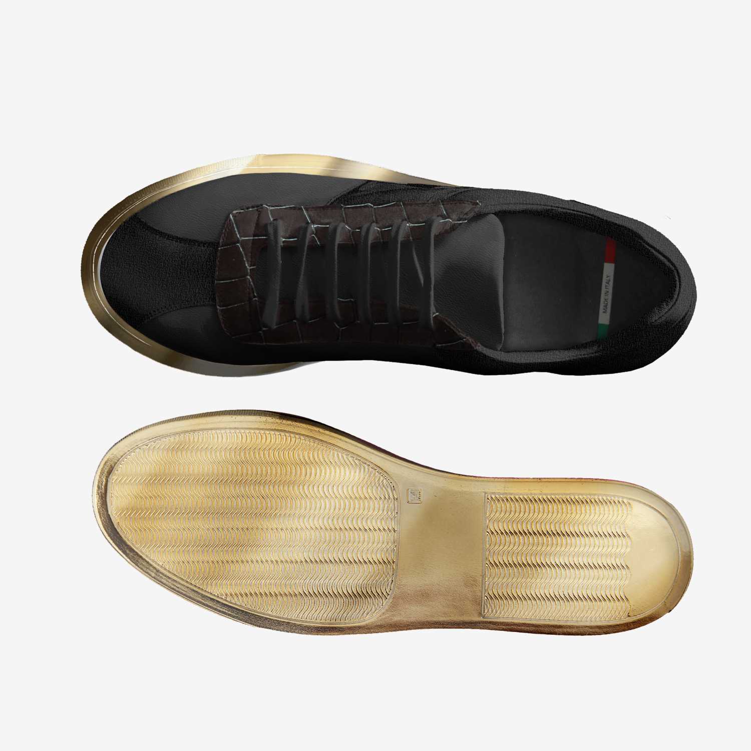 Asymmetrical artisan made in Italy shoes by Lamar Davis
