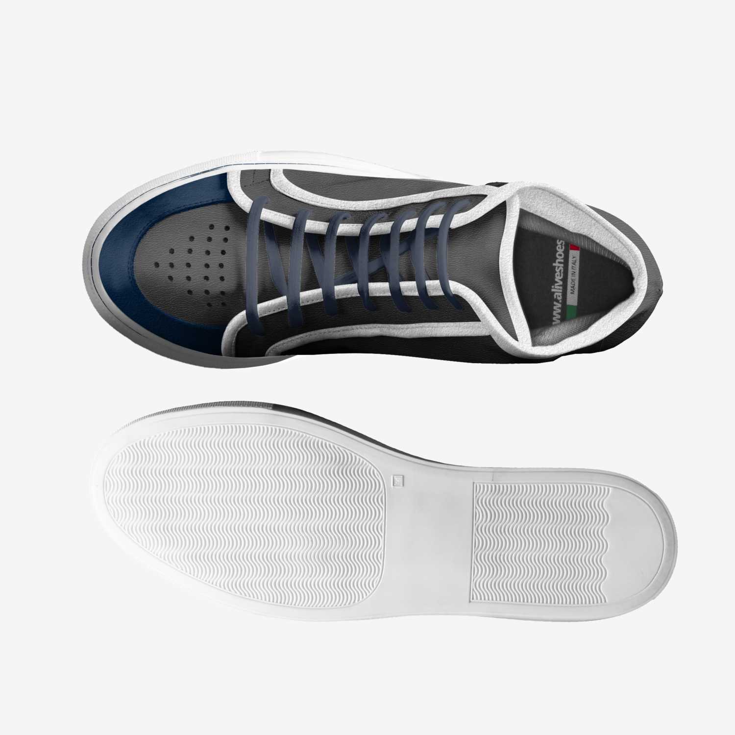 Black & Blue custom made classic skaters Black & Blue artisan made in Italy shoes by Walter & Marnix Blom