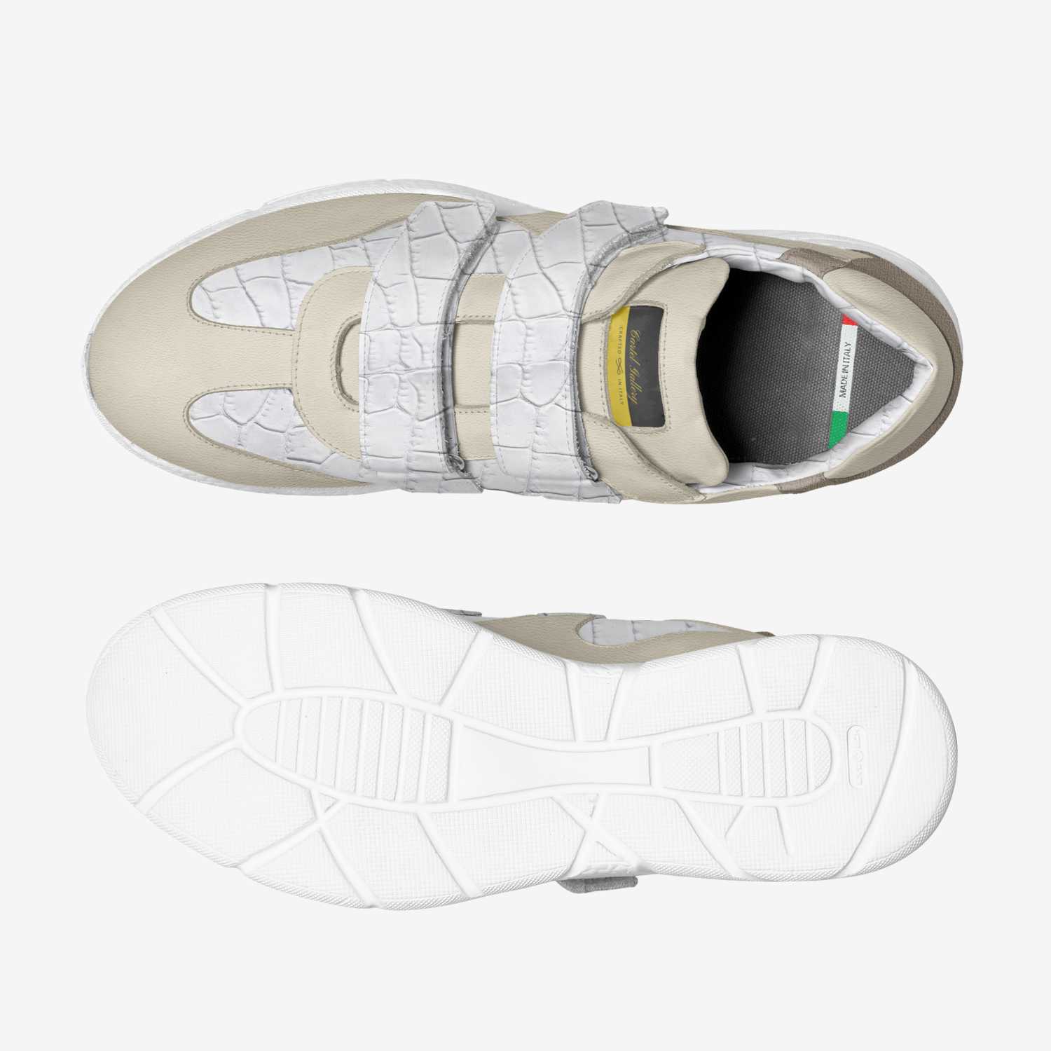 Blanca custom made classic skaters Blanca artisan made in Italy shoes by Yusuf Parker