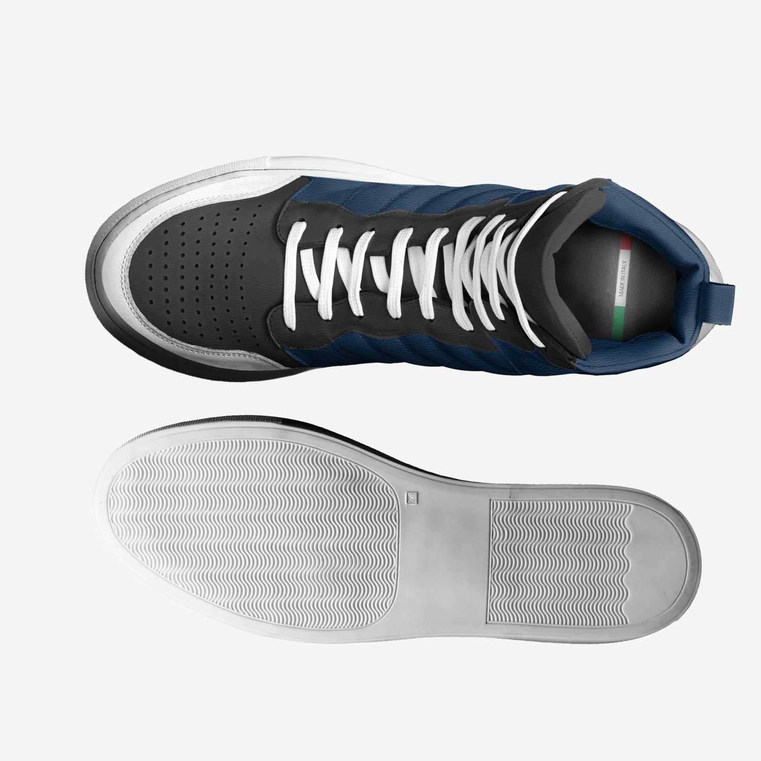 BluBlac 3 SJ1 custom made classic skaters BluBlac 3 SJ1 artisan made in Italy shoes by Being Great Every Day