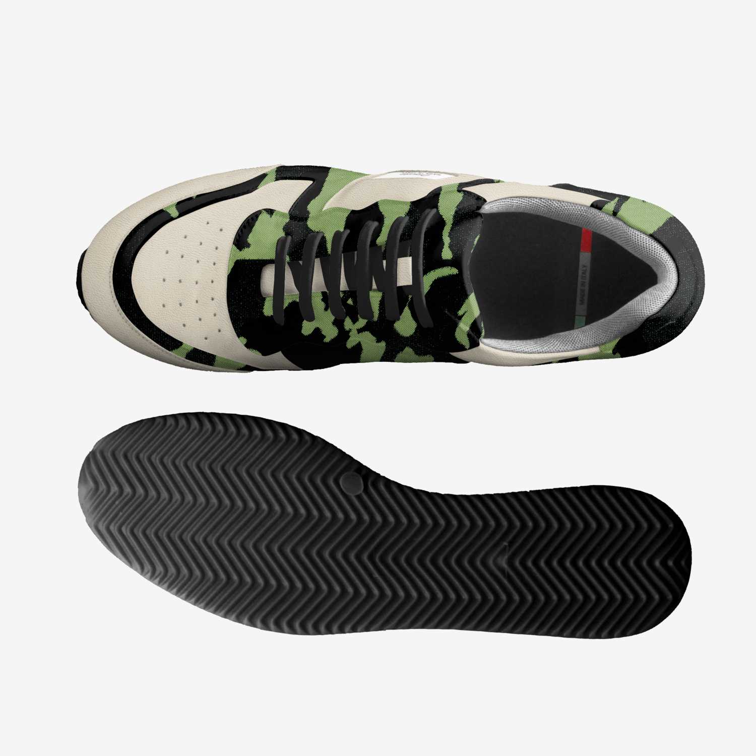 Camokazeez 2 custom made classic skaters Camokazeez 2 artisan made in Italy shoes by Andrew Stadeker