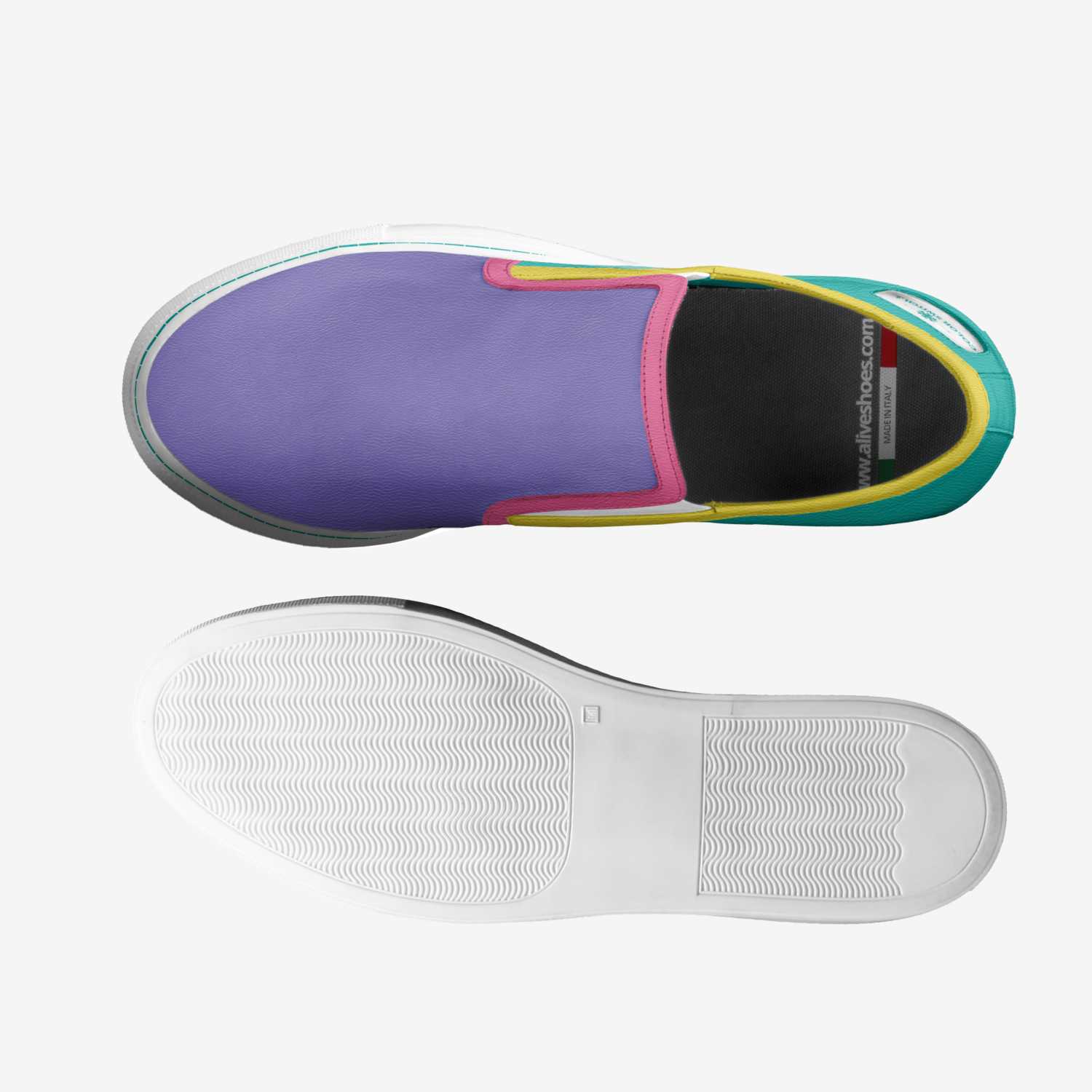 Color Switch .2 custom made classic skaters Color Switch .2 artisan made in Italy shoes by Sarah Vaughan
