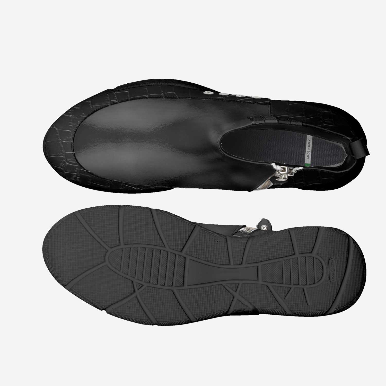 Da Black Chill custom made classic skaters Da Black Chill artisan made in Italy shoes by Being Great Every Day