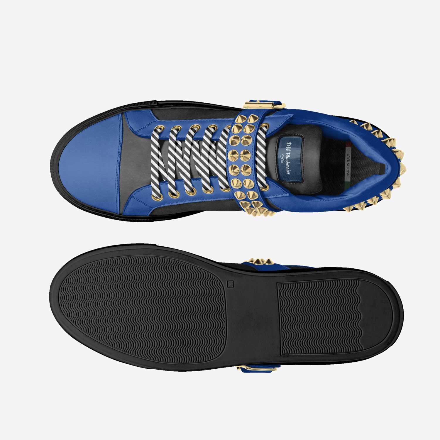 DW Blueberries custom made classic skaters DW Blueberries artisan made in Italy shoes by Diana Joe