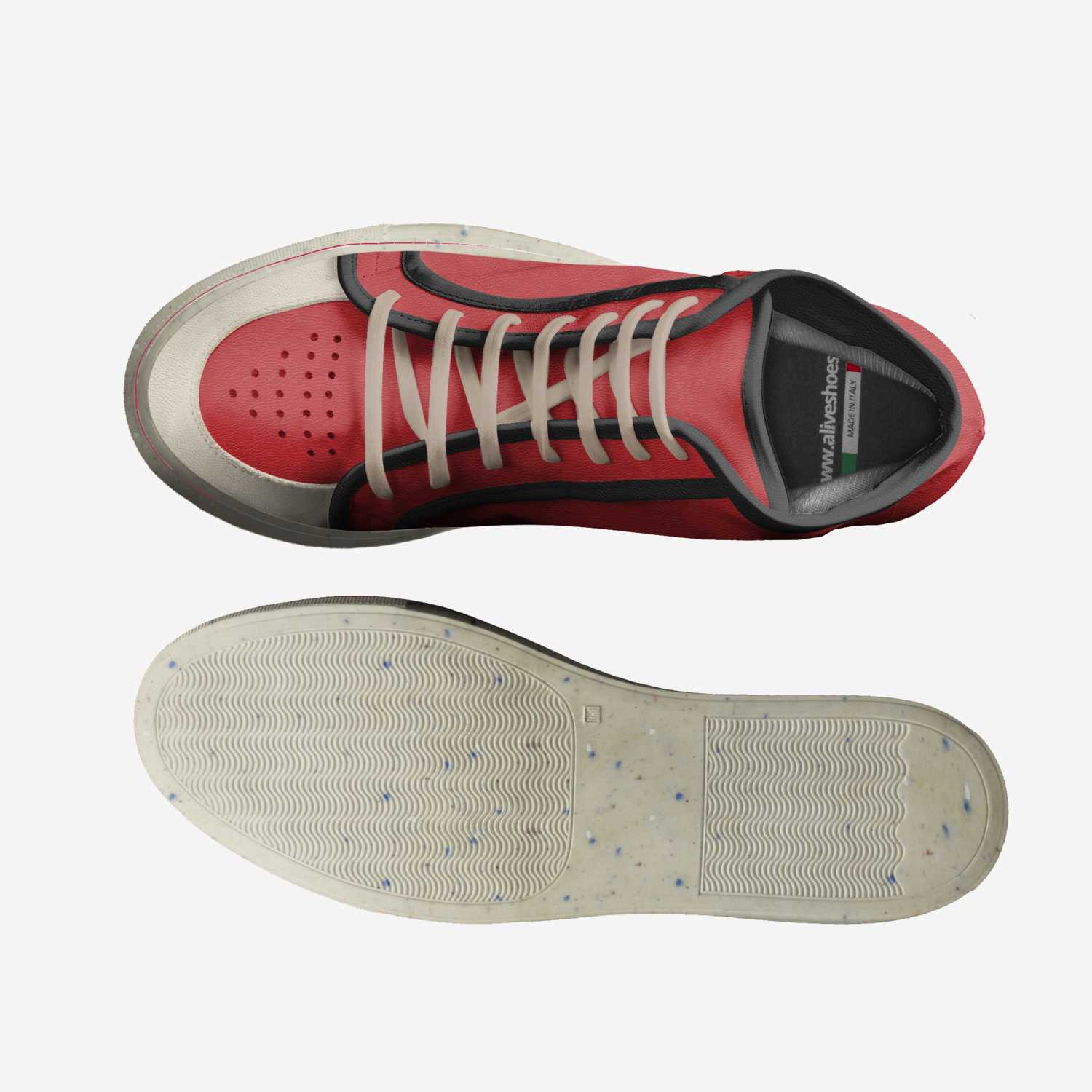 Elmo's world custom made classic skaters Elmo's world artisan made in Italy shoes by Grindhard Kourvoisier