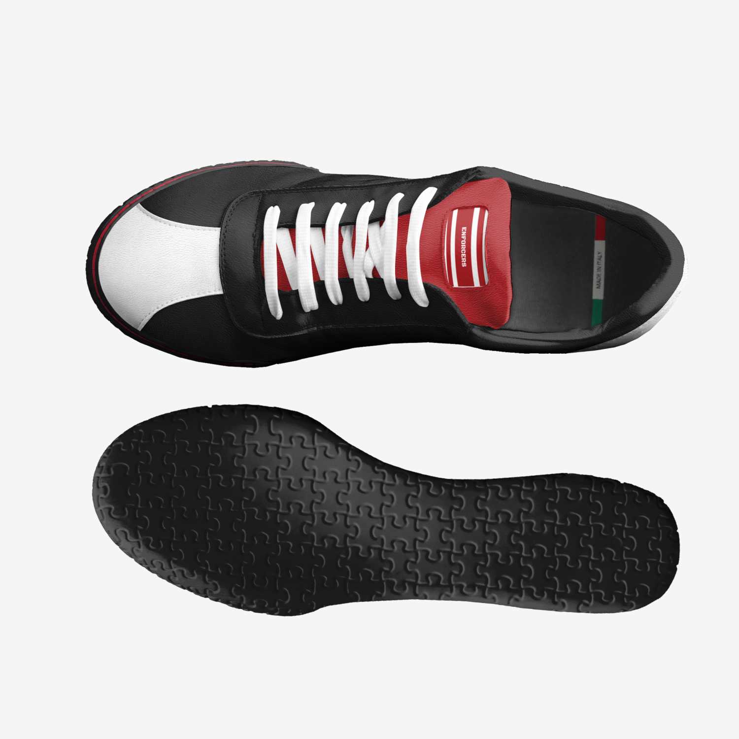 Enforcer custom made classic skaters Enforcer artisan made in Italy shoes by Aaron S Mallory