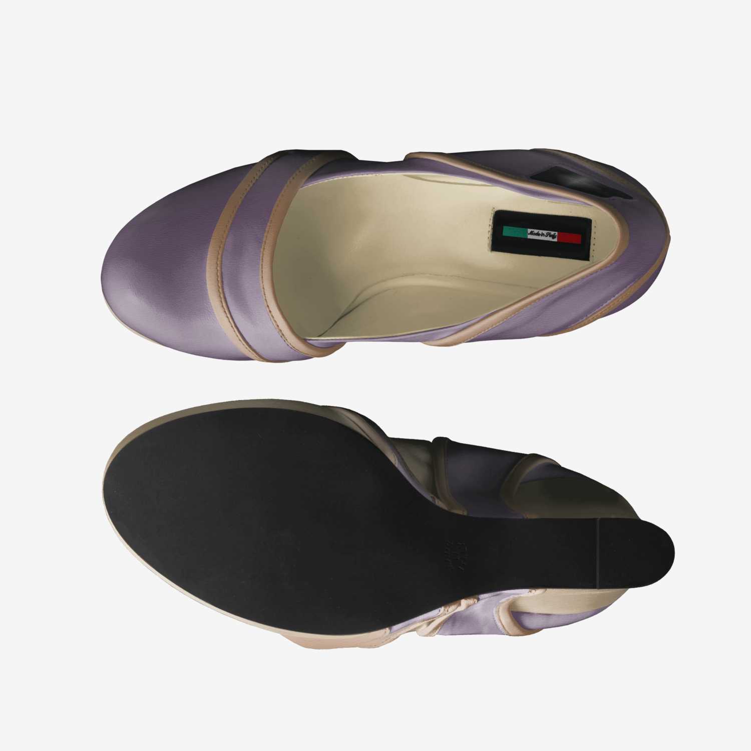 Fawn Mauve Wedge artisan made in Italy shoes by Mud-di: Miss Unique Designer Is