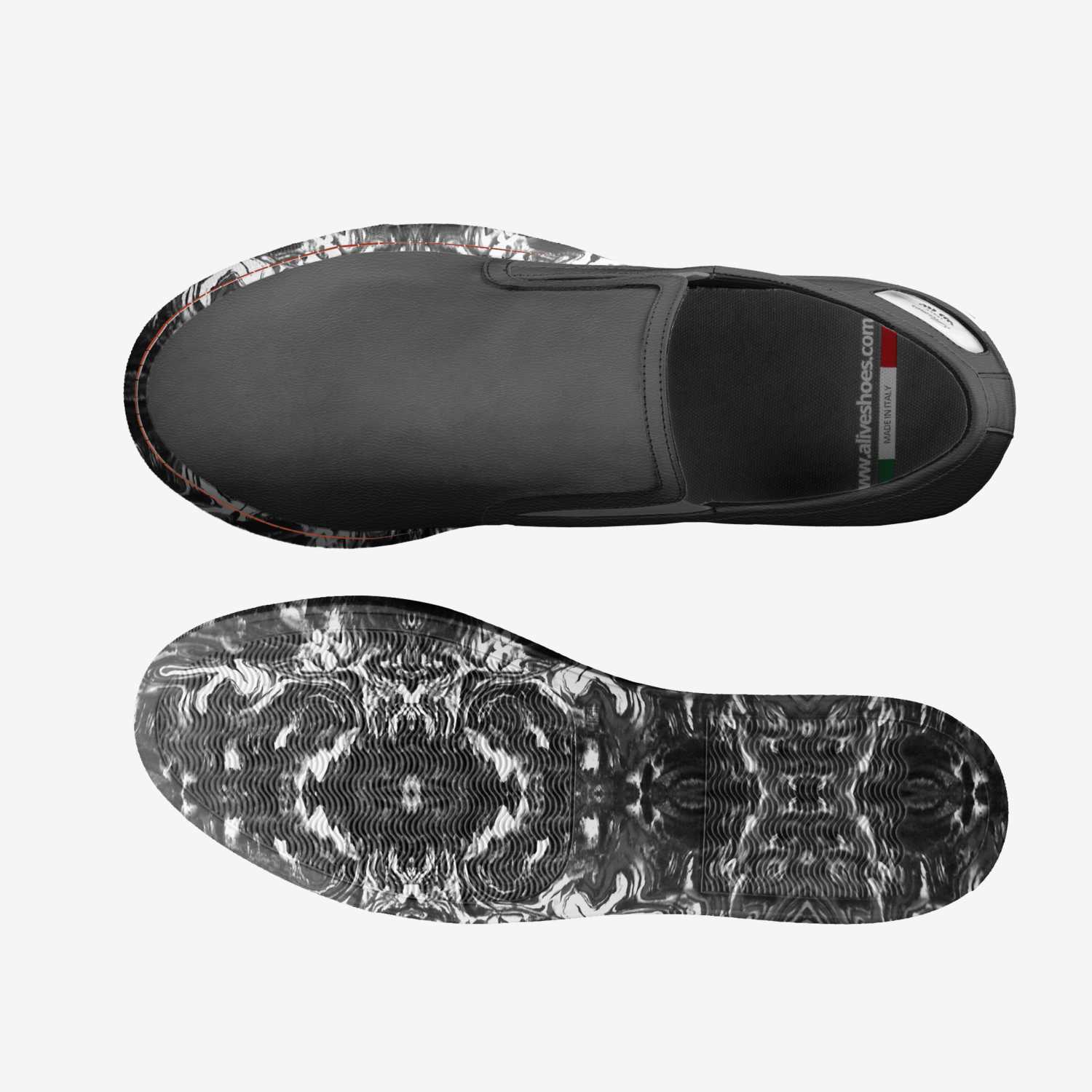 Flames custom made classic skaters Flames artisan made in Italy shoes by Maame Yaa Asante