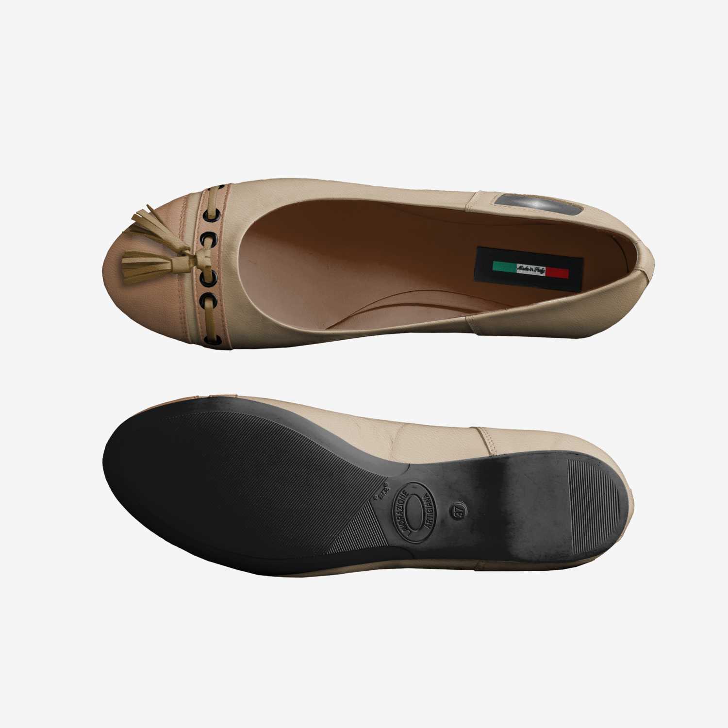 Beiges Flats custom made classic skaters Beiges Flats artisan made in Italy shoes by Mud-di: Miss Unique Designer Is
