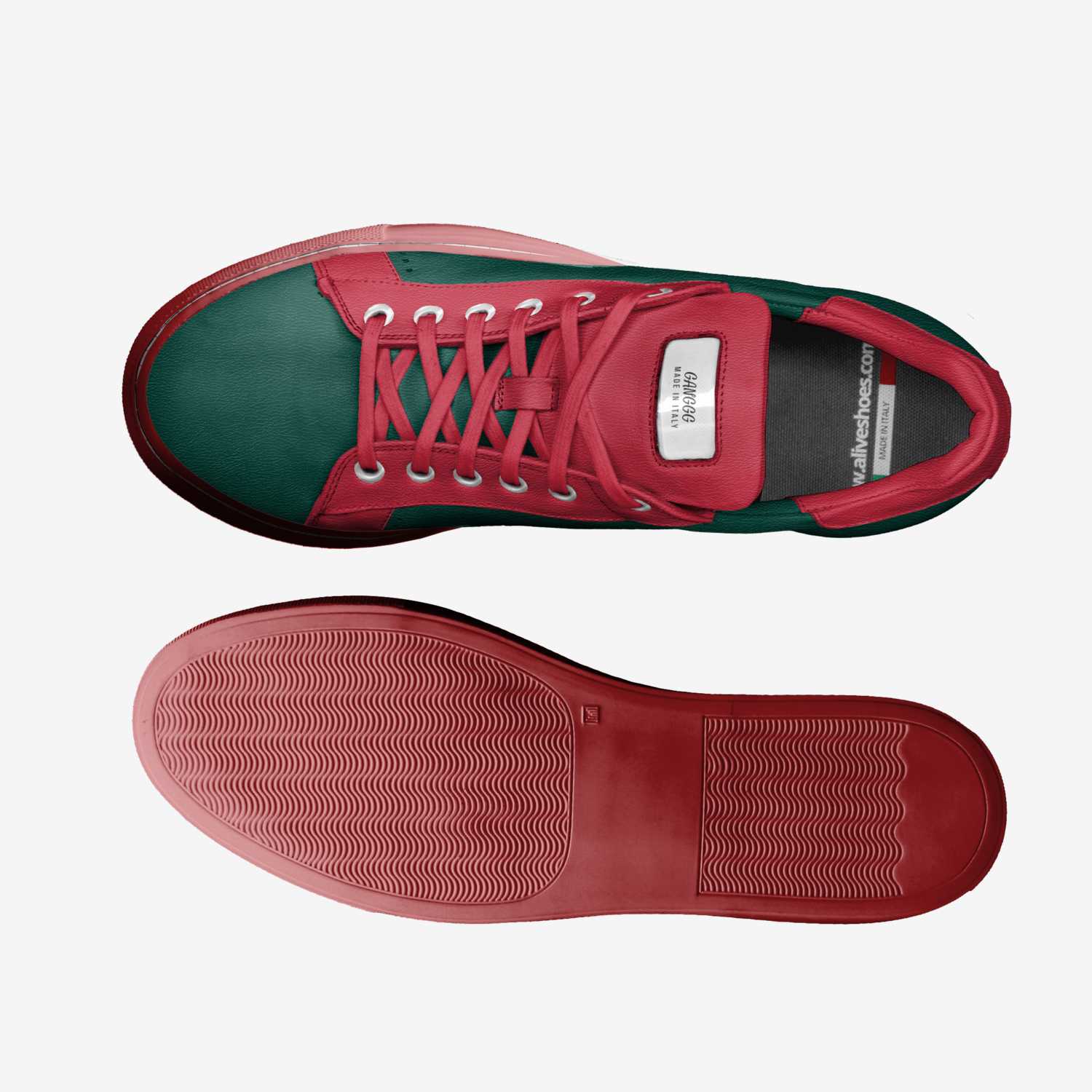 GANGGG custom made classic skaters GANGGG artisan made in Italy shoes by Damarion Cockrell