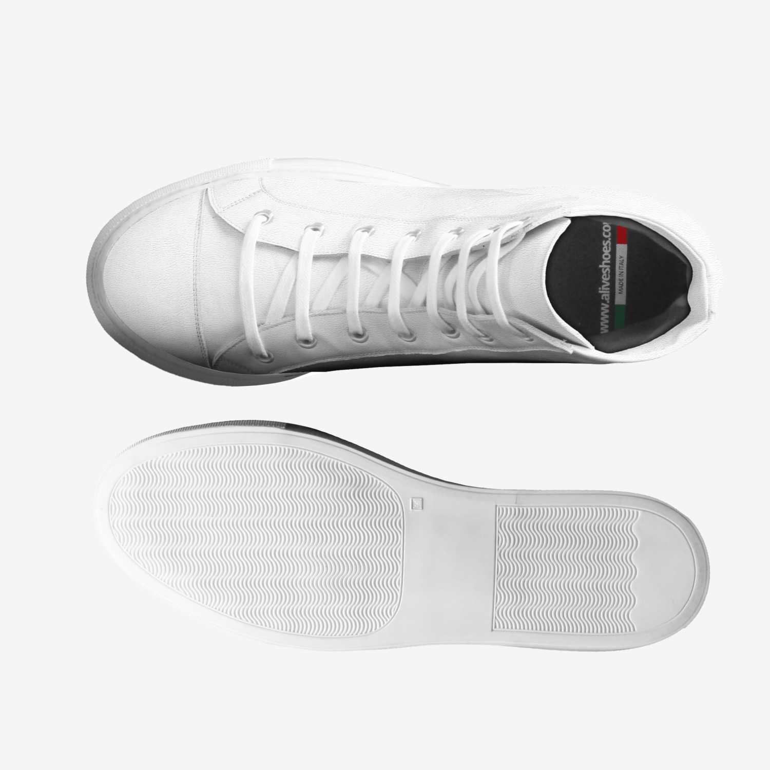 Ghost White custom made classic skaters Ghost White artisan made in Italy shoes by Kaylyn Smith