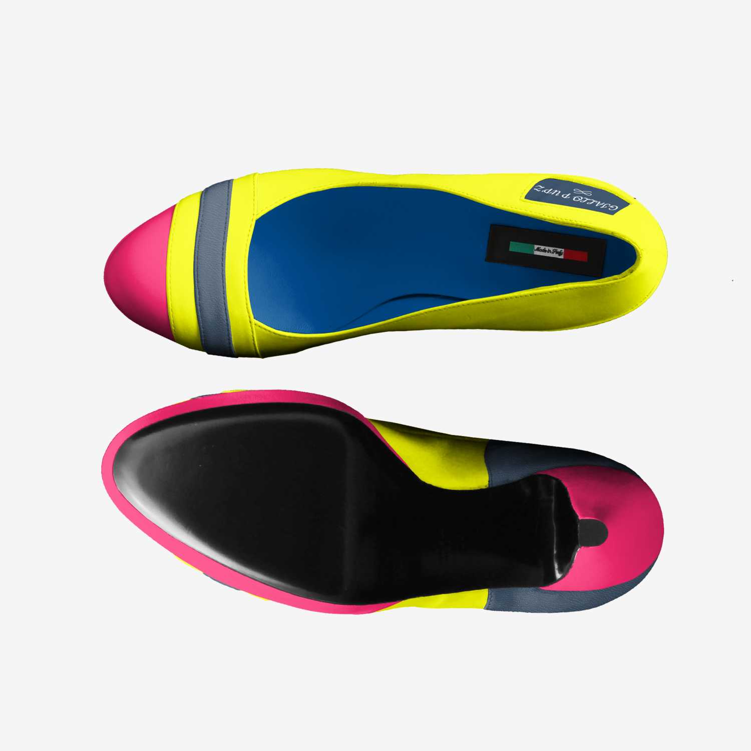GIALLO P UP'Z custom made classic skaters GIALLO P UP'Z artisan made in Italy shoes by Pamela Harris
