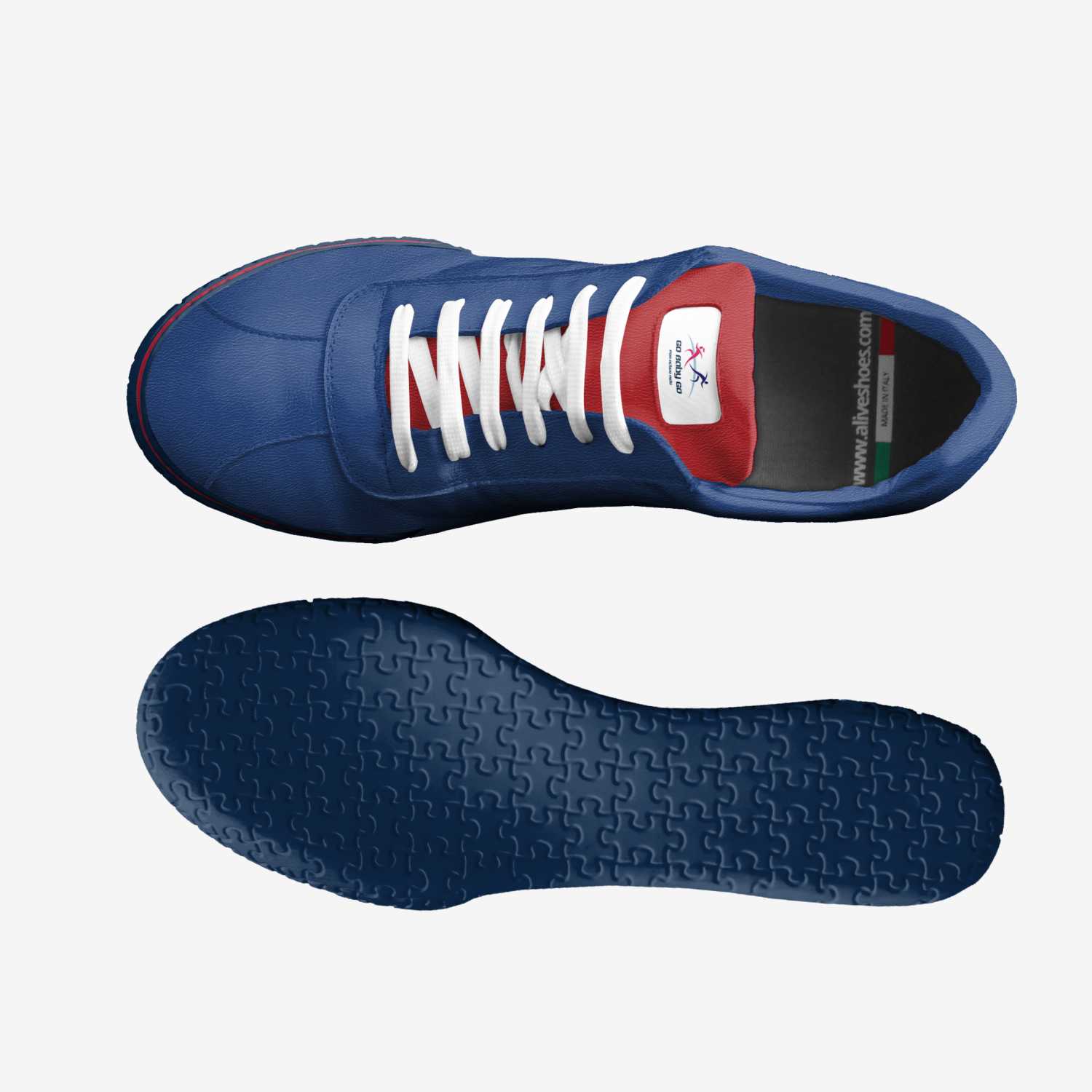 Go Baby Go custom made classic skaters Go Baby Go artisan made in Italy shoes by Patricia Mitchell