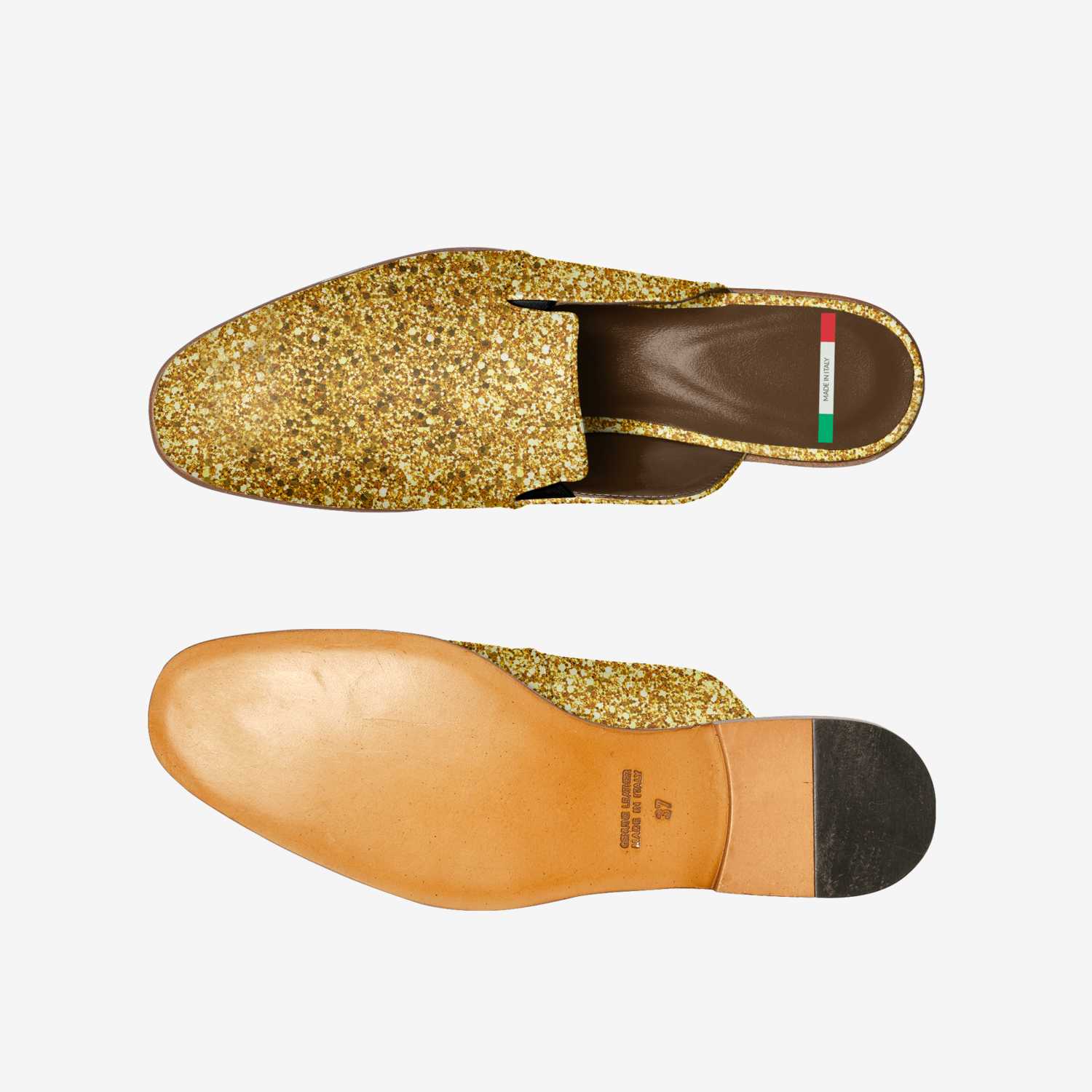 Golden Slippers custom made classic skaters Golden Slippers artisan made in Italy shoes by Diimond Kilani