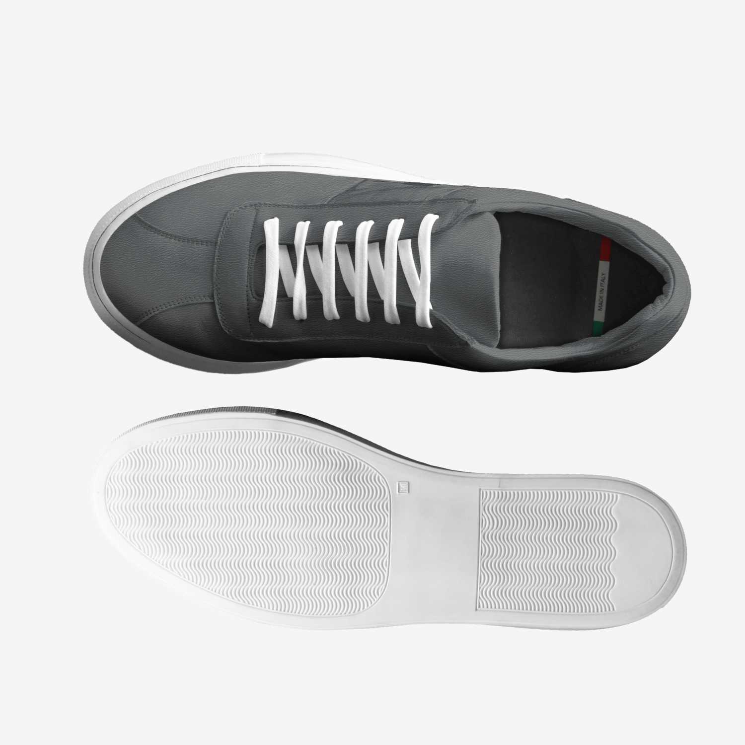 Grey Targa custom made classic skaters Grey Targa artisan made in Italy shoes by Being Great Every Day