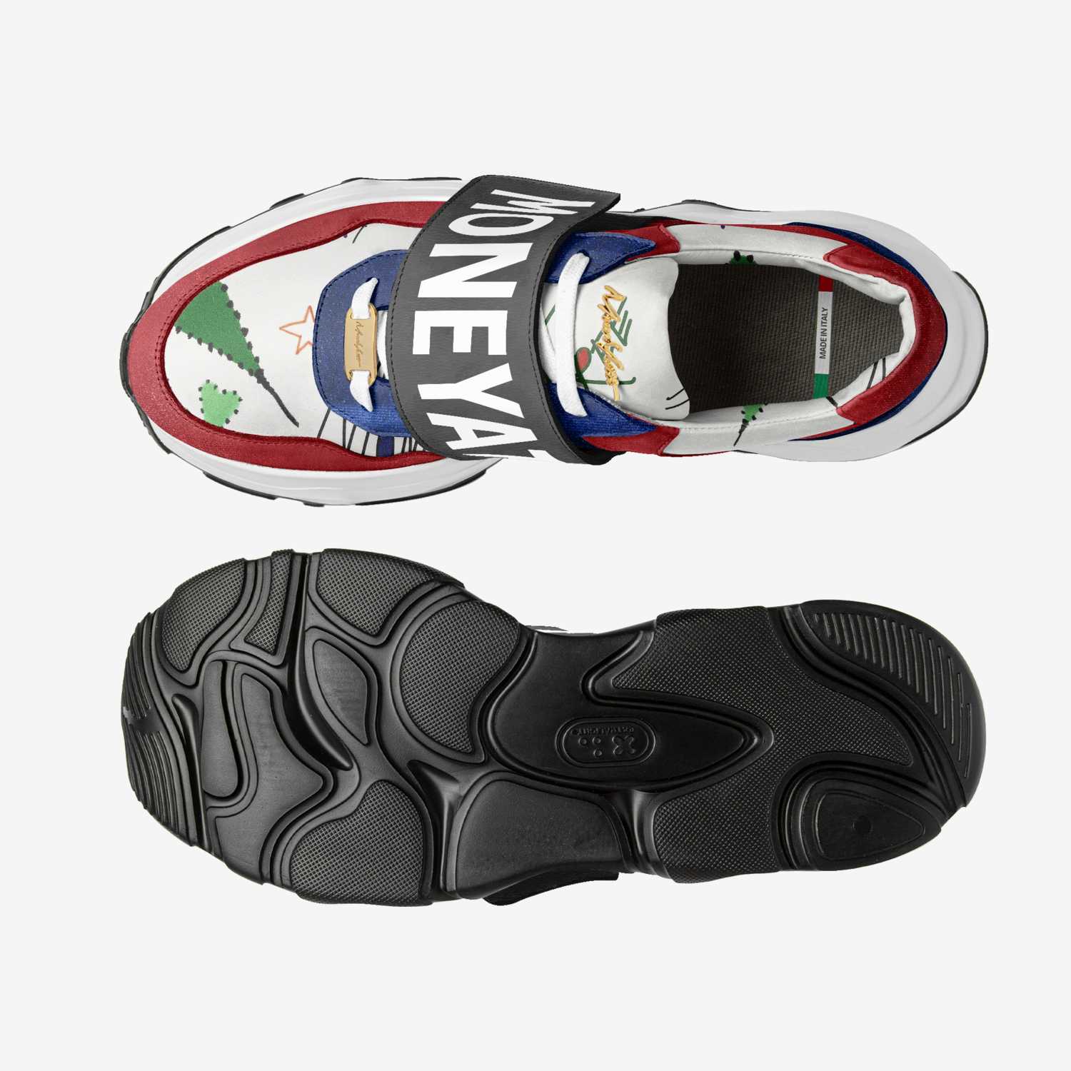 IZ014 custom made classic skaters IZ014 artisan made in Italy shoes by Moneyatti Brand
