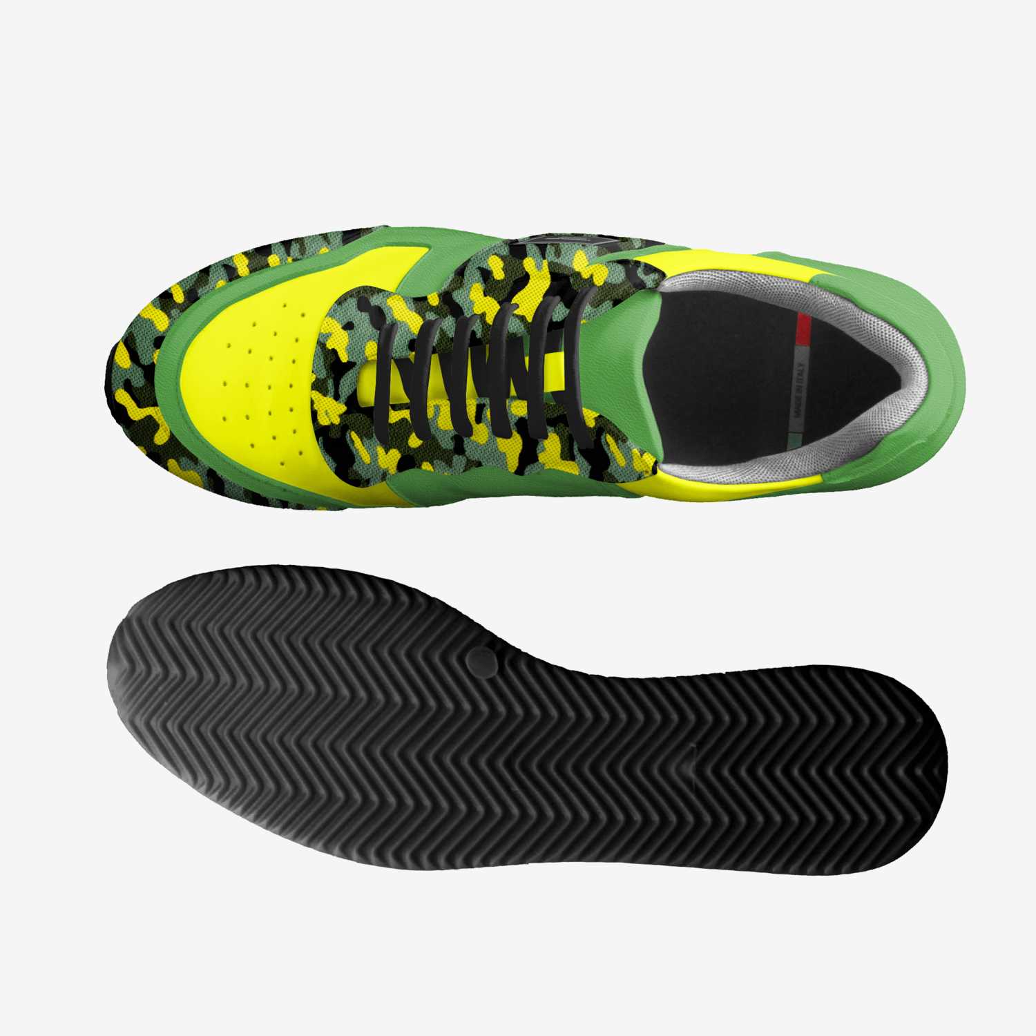 LA CHAUSSURE VERTE custom made classic skaters LA CHAUSSURE VERTE artisan made in Italy shoes by Lonnie Von Eric Rice I I I