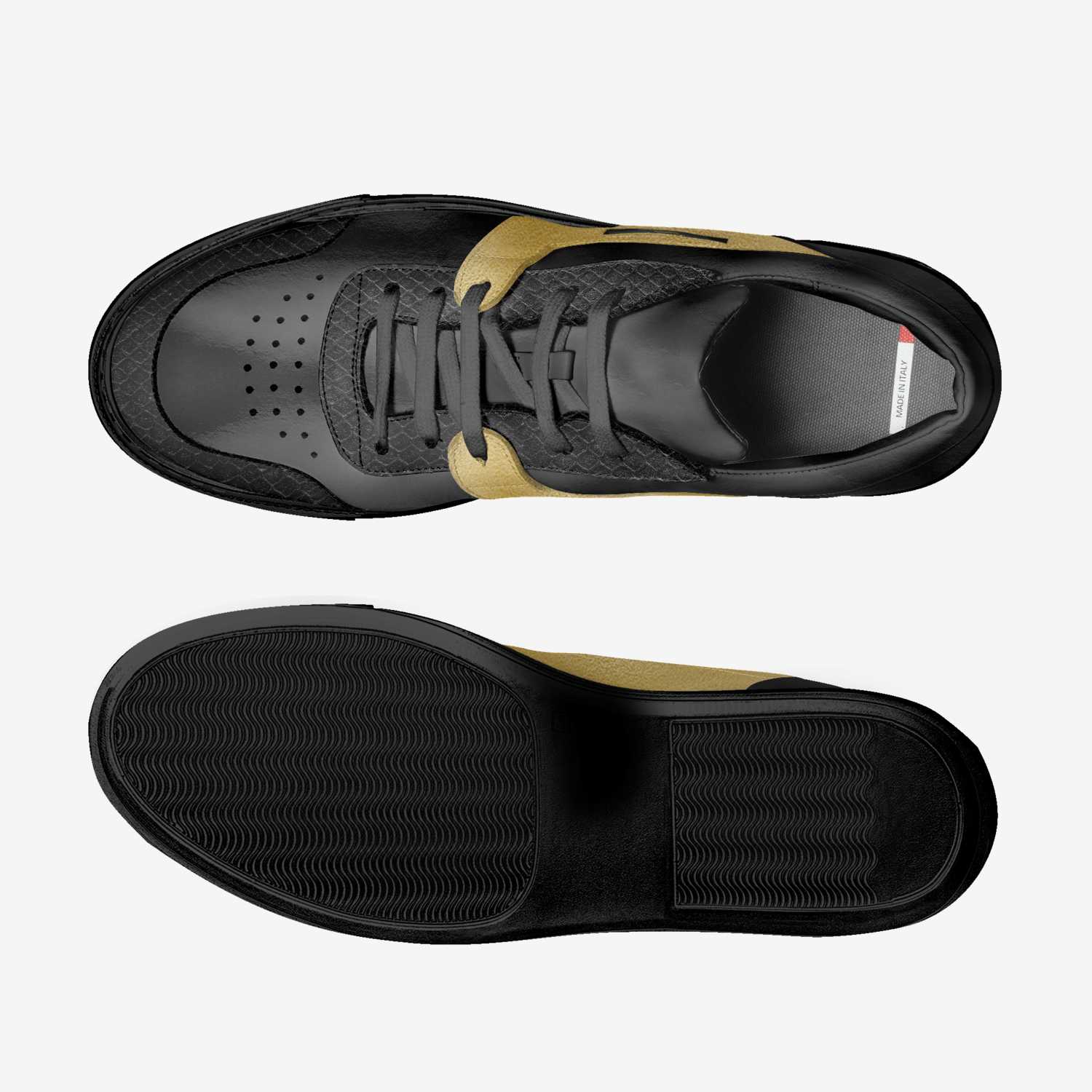 Lane 1 - Gold Jewel custom made classic skaters Lane 1 - Gold Jewel artisan made in Italy shoes by Amira-dior Traynham- Artis