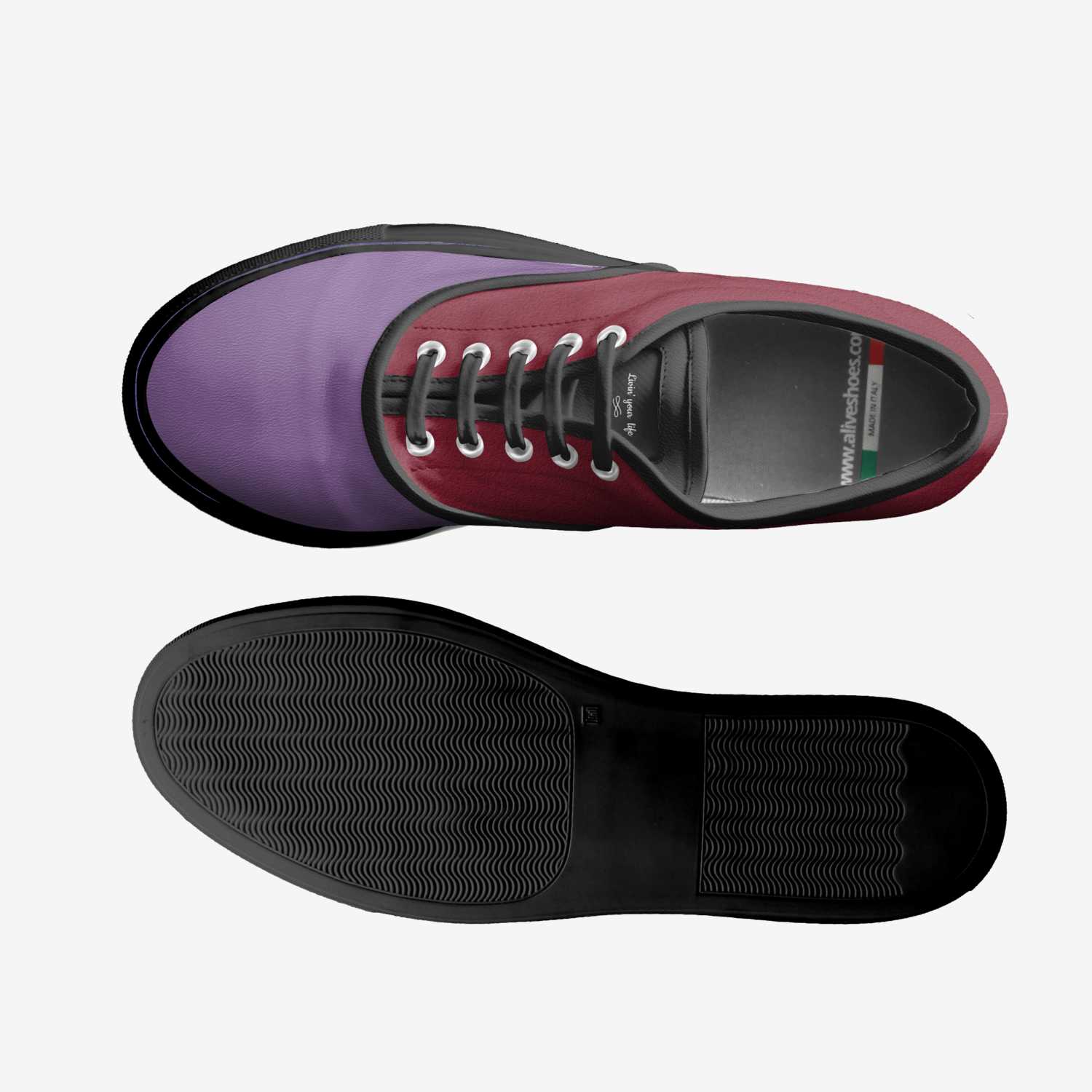 Livin’ your life custom made classic skaters Livin’ your life artisan made in Italy shoes by Tyeshia Alexander