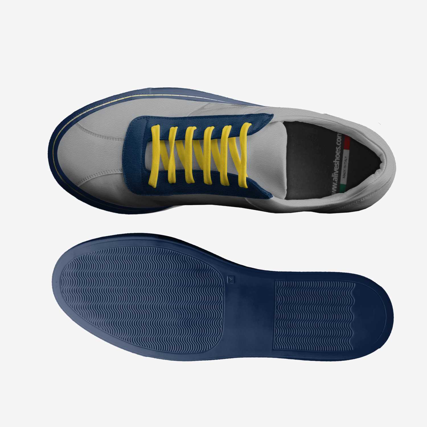 navy custom made classic skaters navy artisan made in Italy shoes by Erin Redding