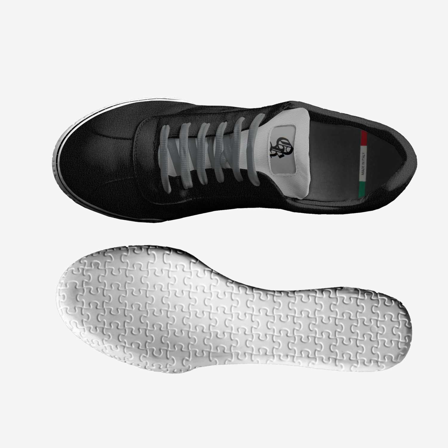OR I Canvas Black artisan made in Italy shoes by Oscar Raphael
