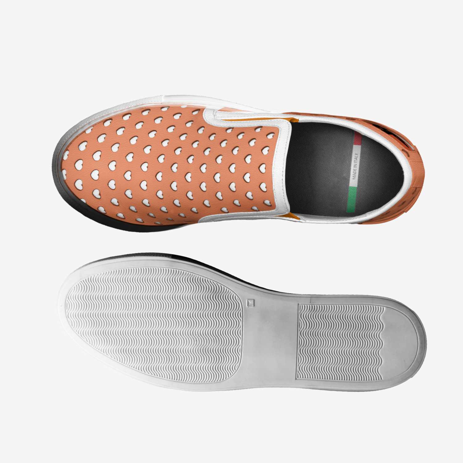 Orange Cuore custom made classic skaters Orange Cuore artisan made in Italy shoes by Being Great Every Day